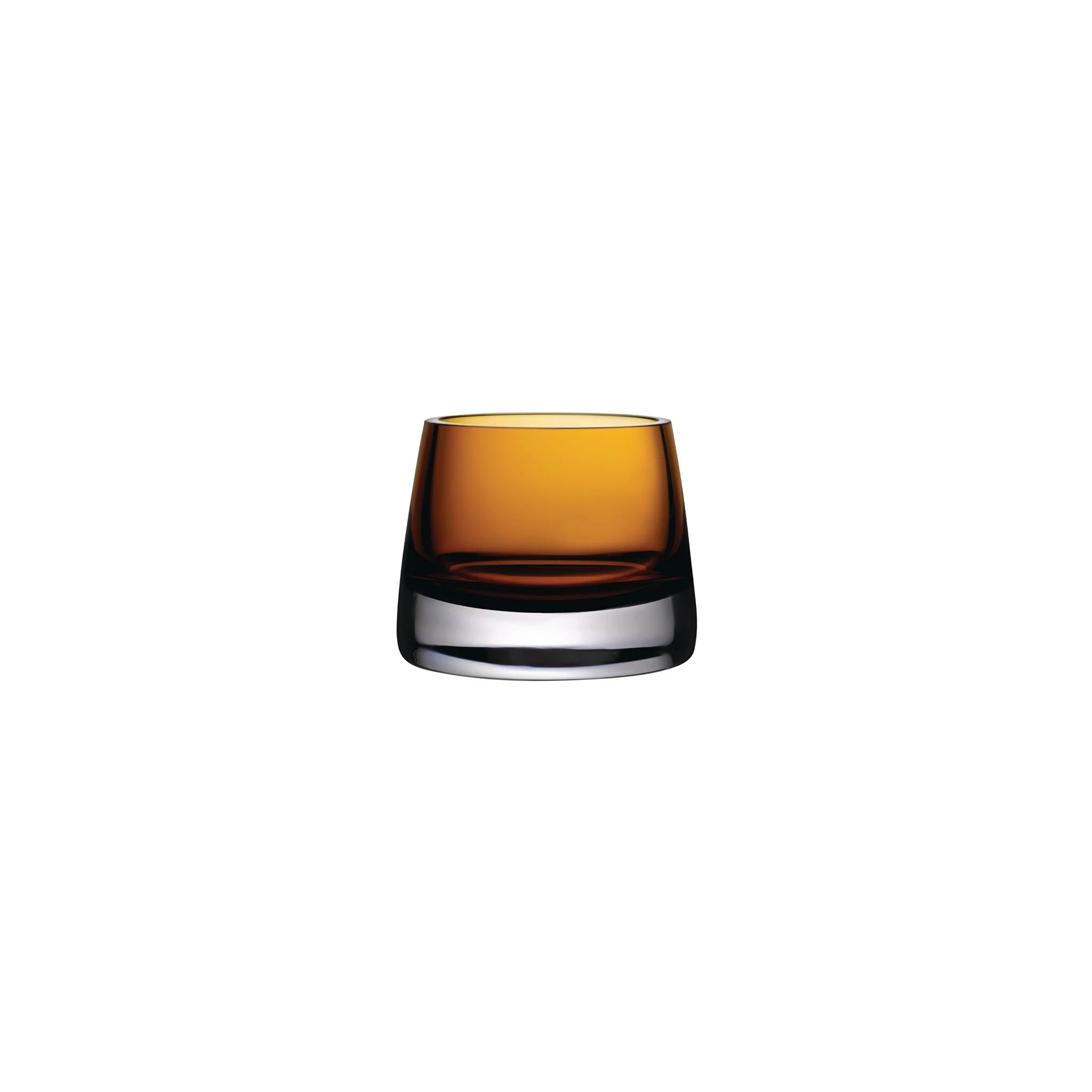 Utopia Joy Votive FH765 Tea Light Holder Amber 80mm (Pack of 6)