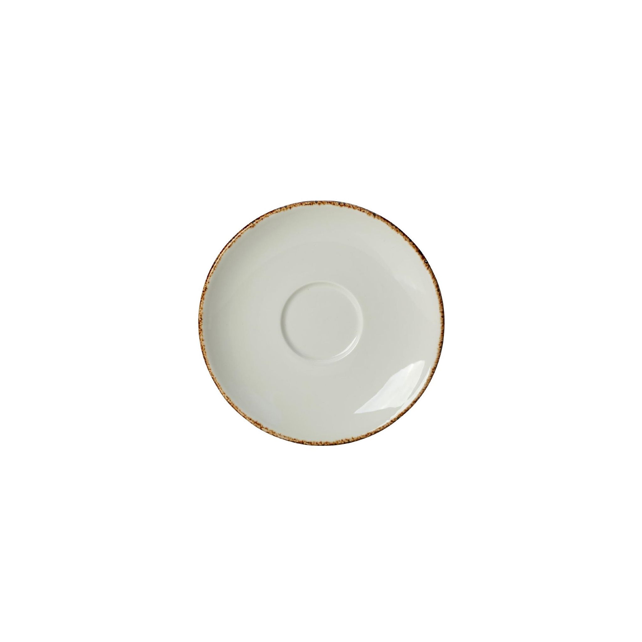 Steelite Brown Dapple VV777 Saucers 150mm (Pack of 36)