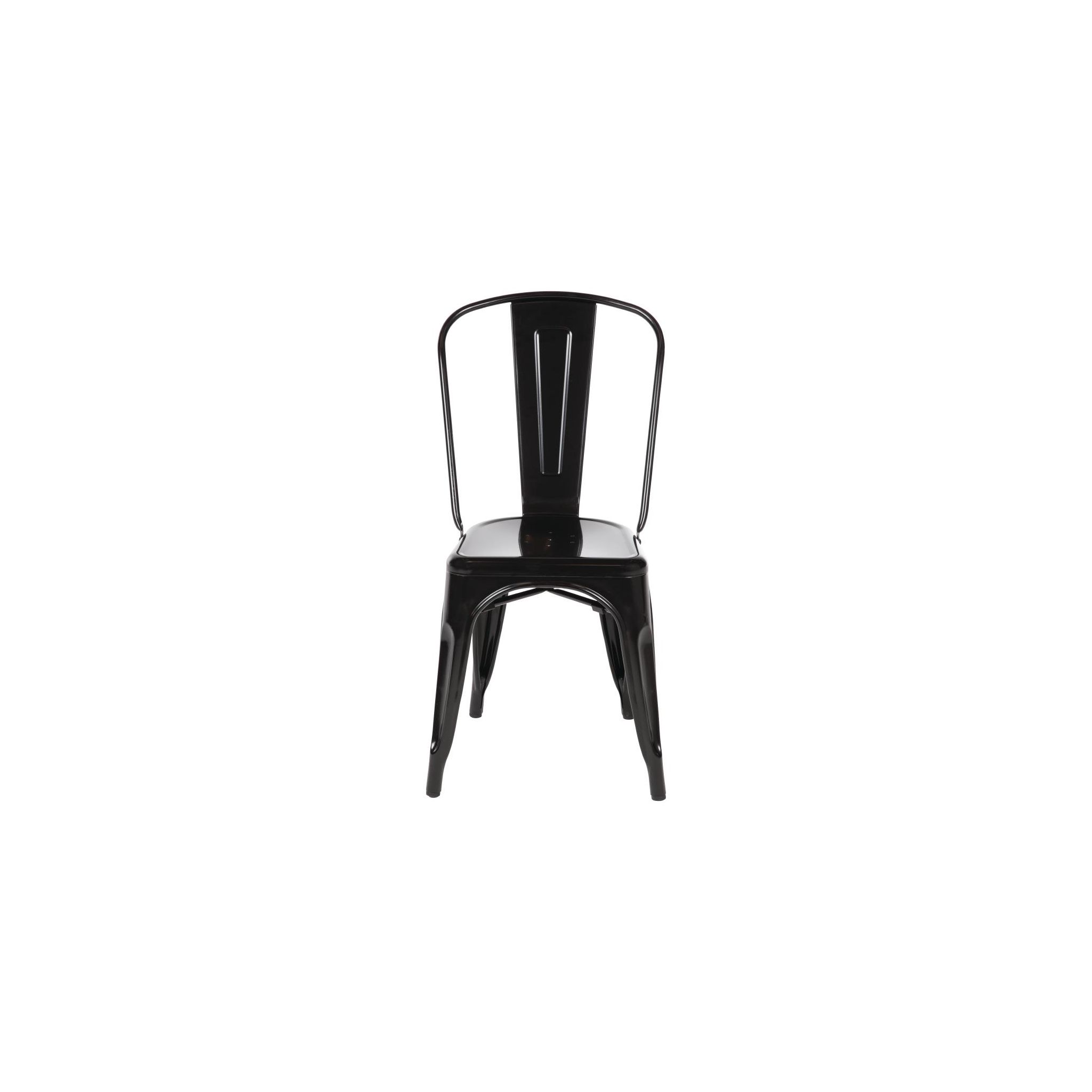 Bolero GL331 Bistro Side Chairs Steel Black (Pack of 4)