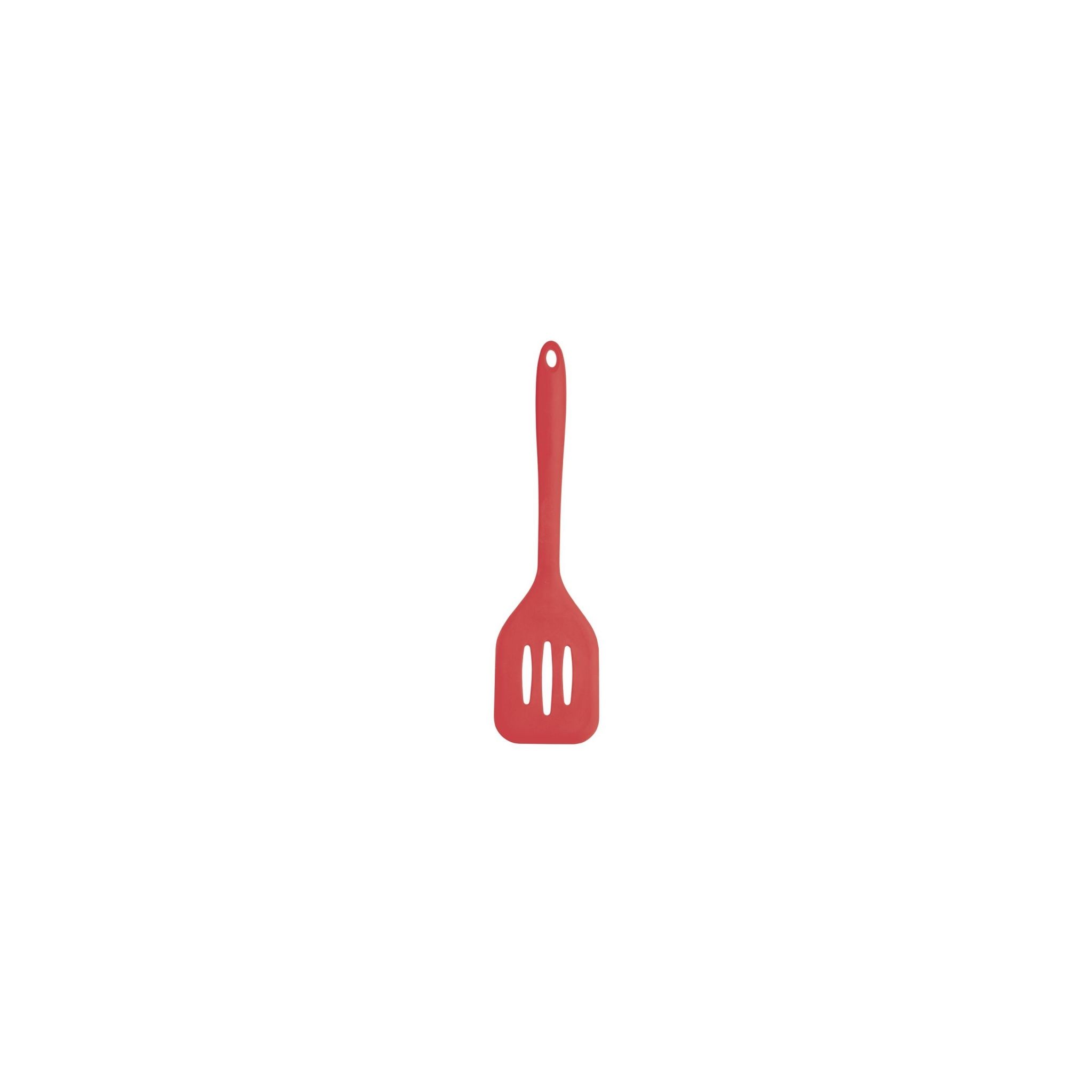 Vogue GL217 Silicone Flexible Slotted Spatula Red 310mm