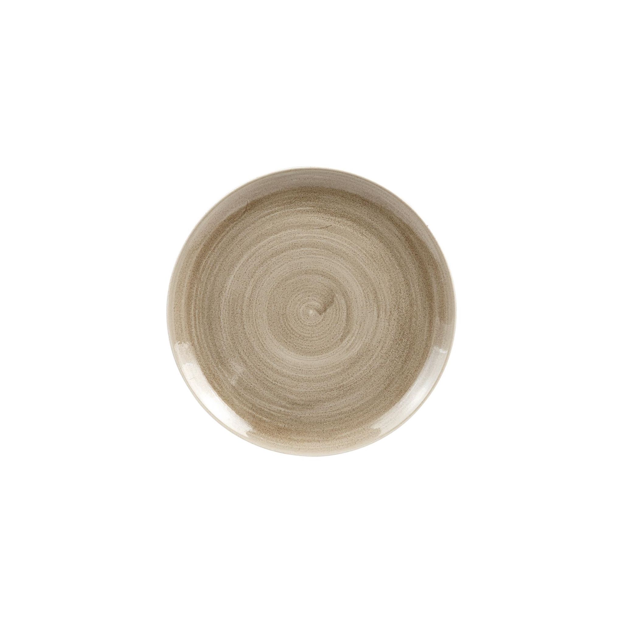 Churchill Stonecast Patina HC786 Antique Coupe Plates Taupe 288mm (Pack of 12)