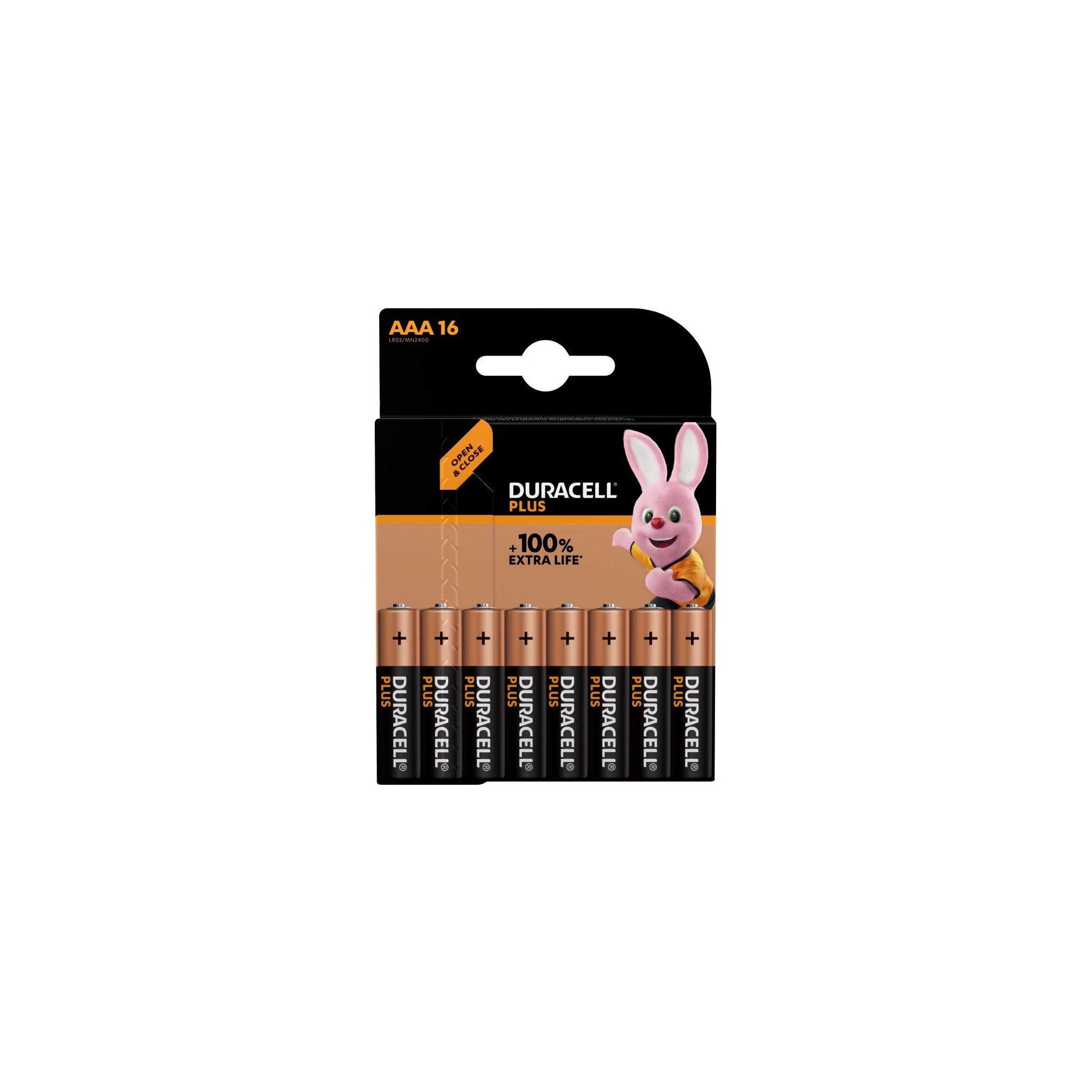 Duracell CU755 Plus AAA 1.5V Battery (Pack of 16)