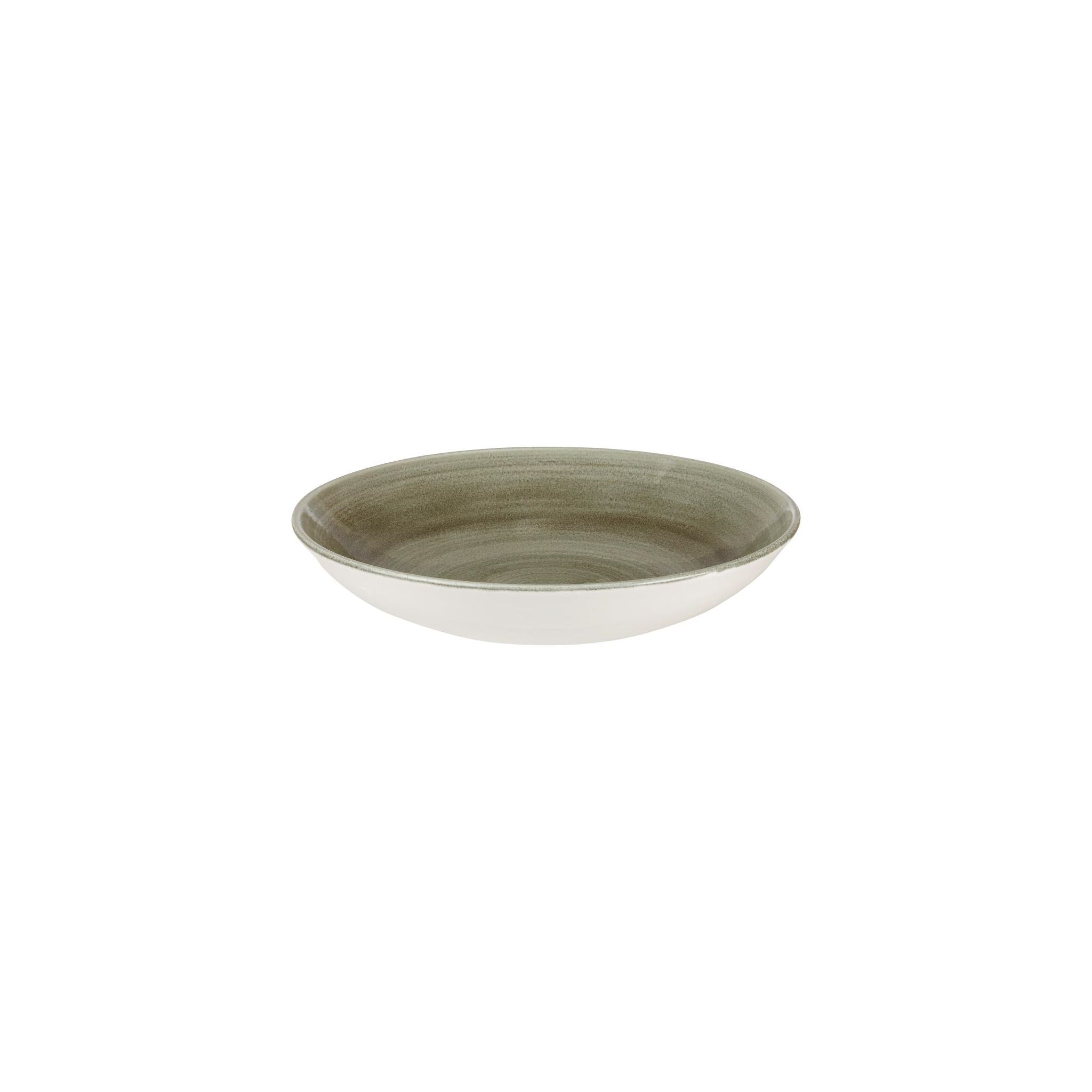 Churchill Stonecast Patina HC810 Antique Round Coupe Bowls Green 248mm (Pack of 12)