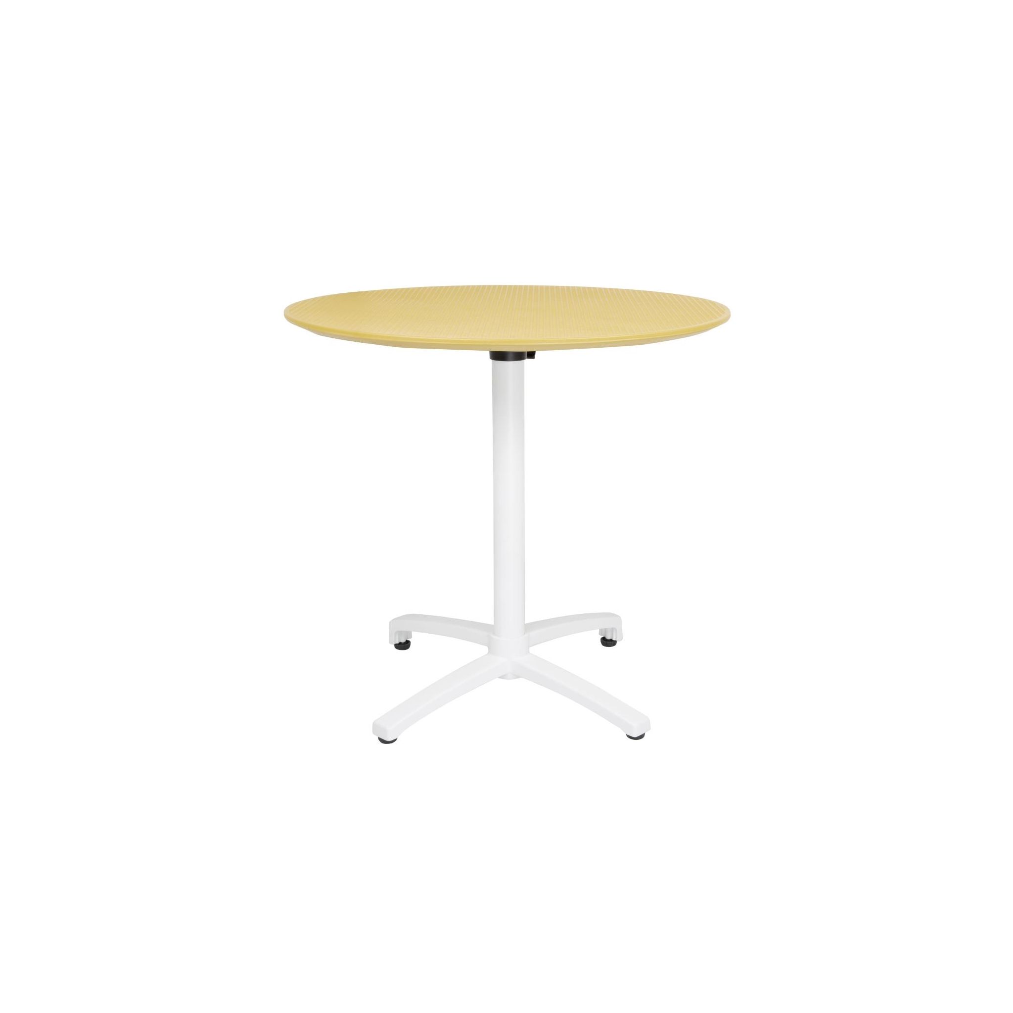 Bolero FT622 Folding Propylene Table 800mm Mustard Yellow