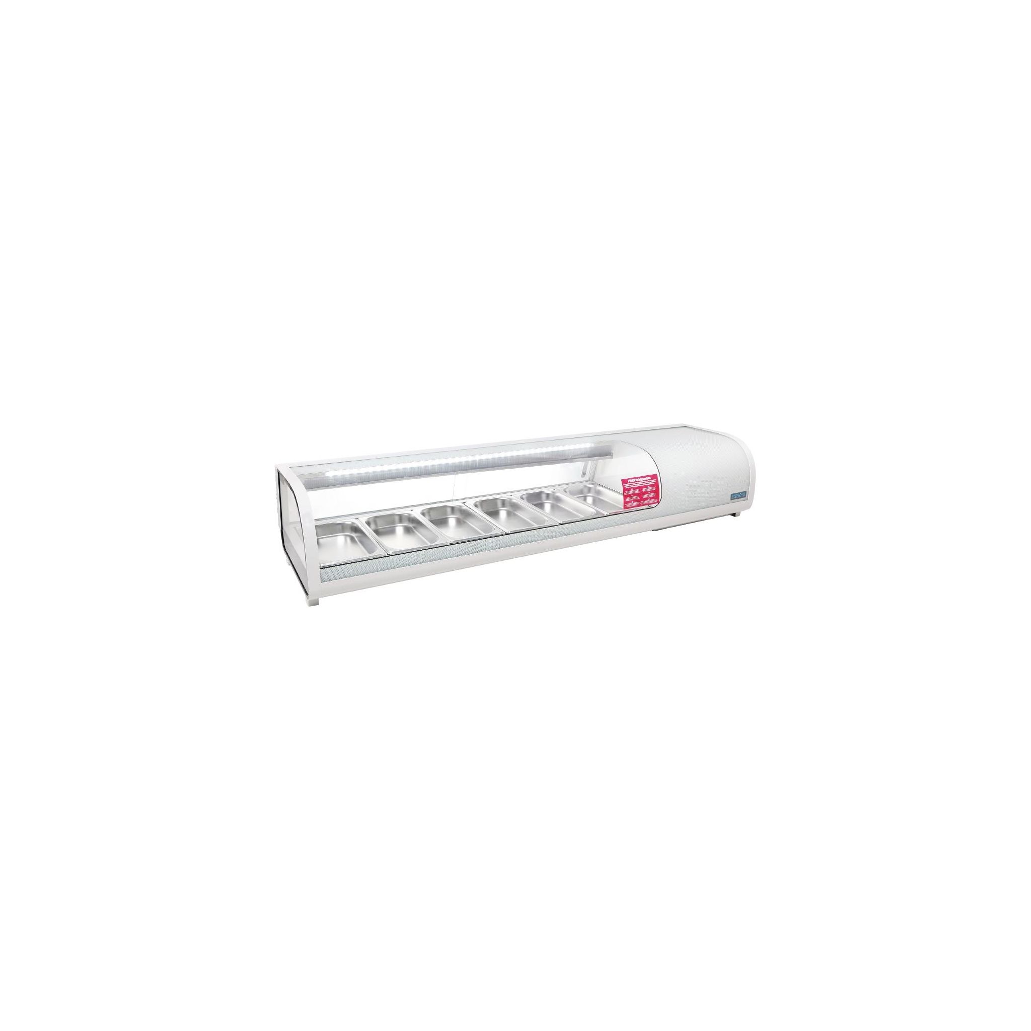 Polar G-Series GP296 6 x 1/3GN Energy Efficient Refrigerated Countertop Food Prep Display Topping Unit
