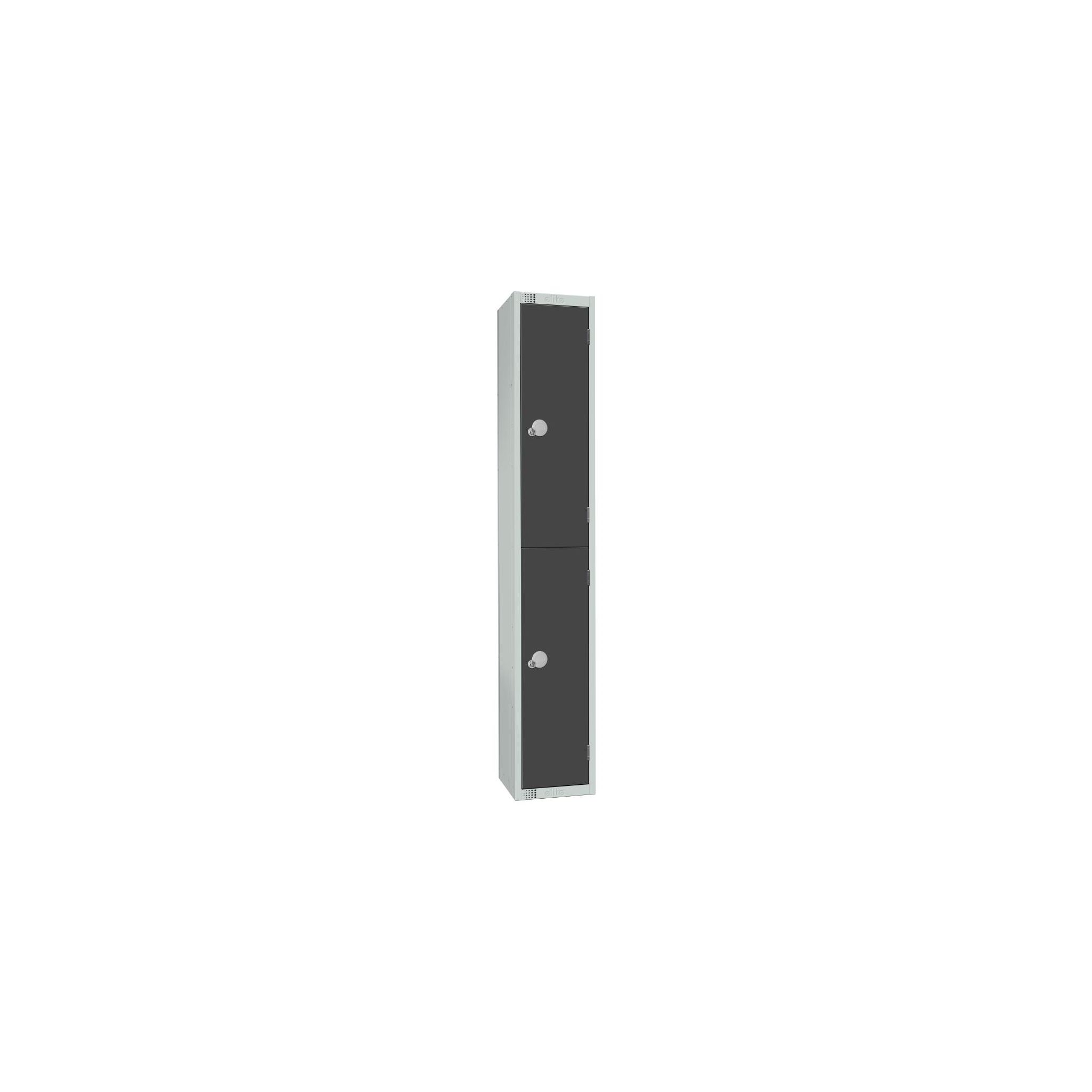Elite Lockers GR678-P Two Door Padlock Locker Graphite Grey