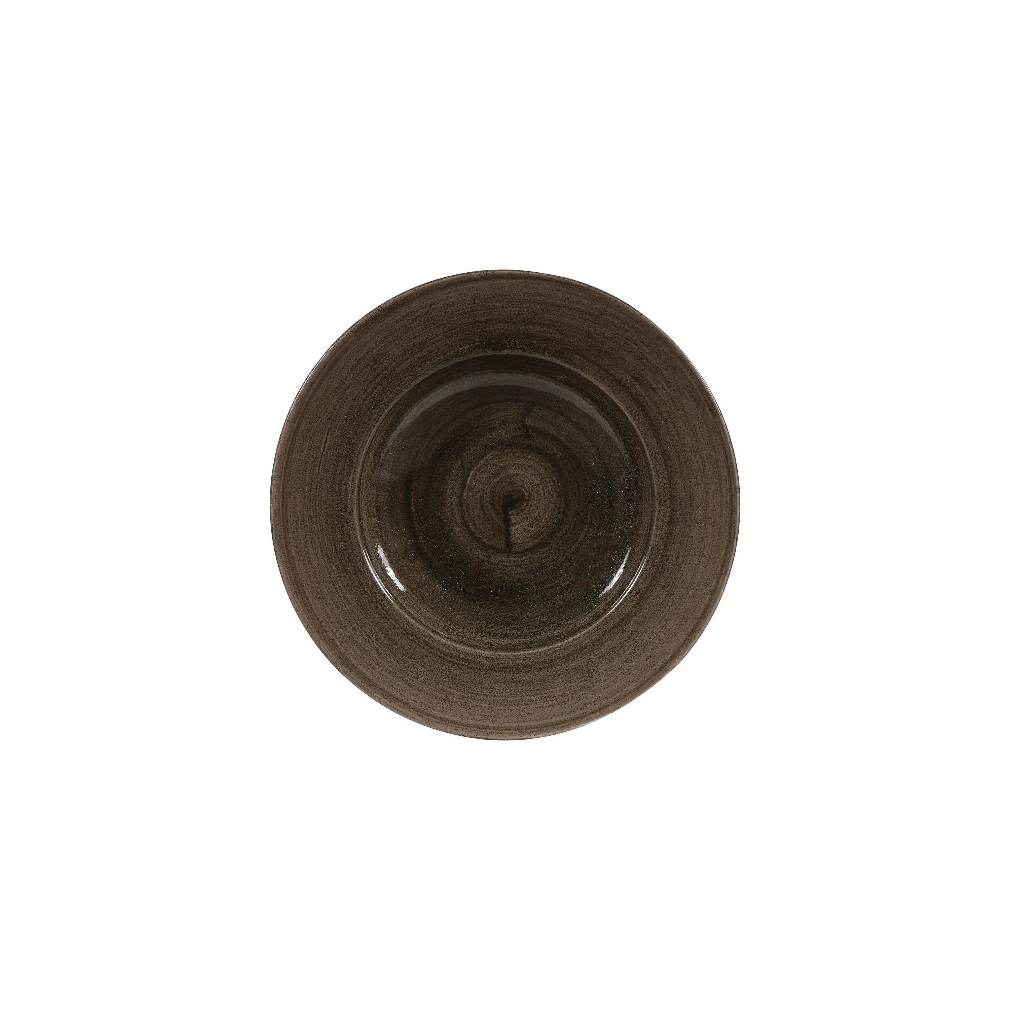 Churchill Stonecast Patina DY909 Profile Wide Rim Bowls Iron Black 280mm (Pack of 12)