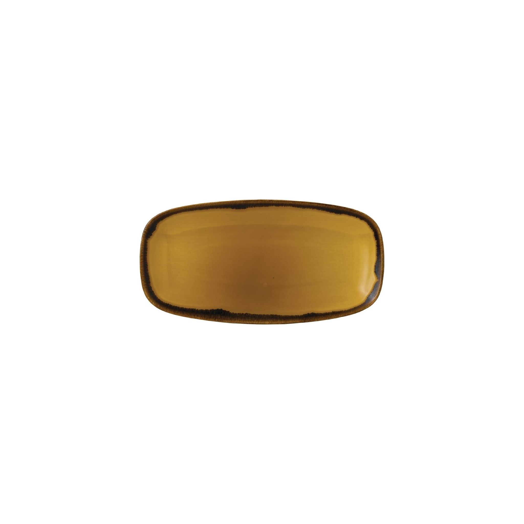 Dudson Harvest FJ780 Mustard Chef's Oblong Plate 153mm (Pack of 12)