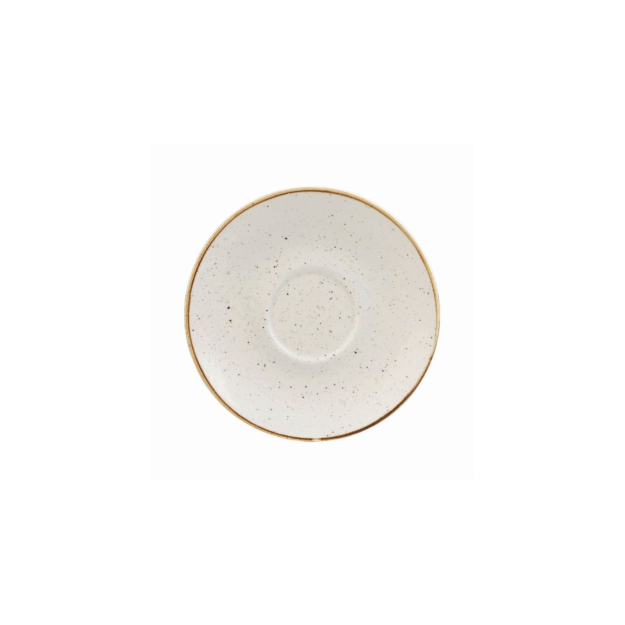 Churchill Stonecast DK533 Round Cappuccino Saucers Barley White 158mm (Pack of 12)