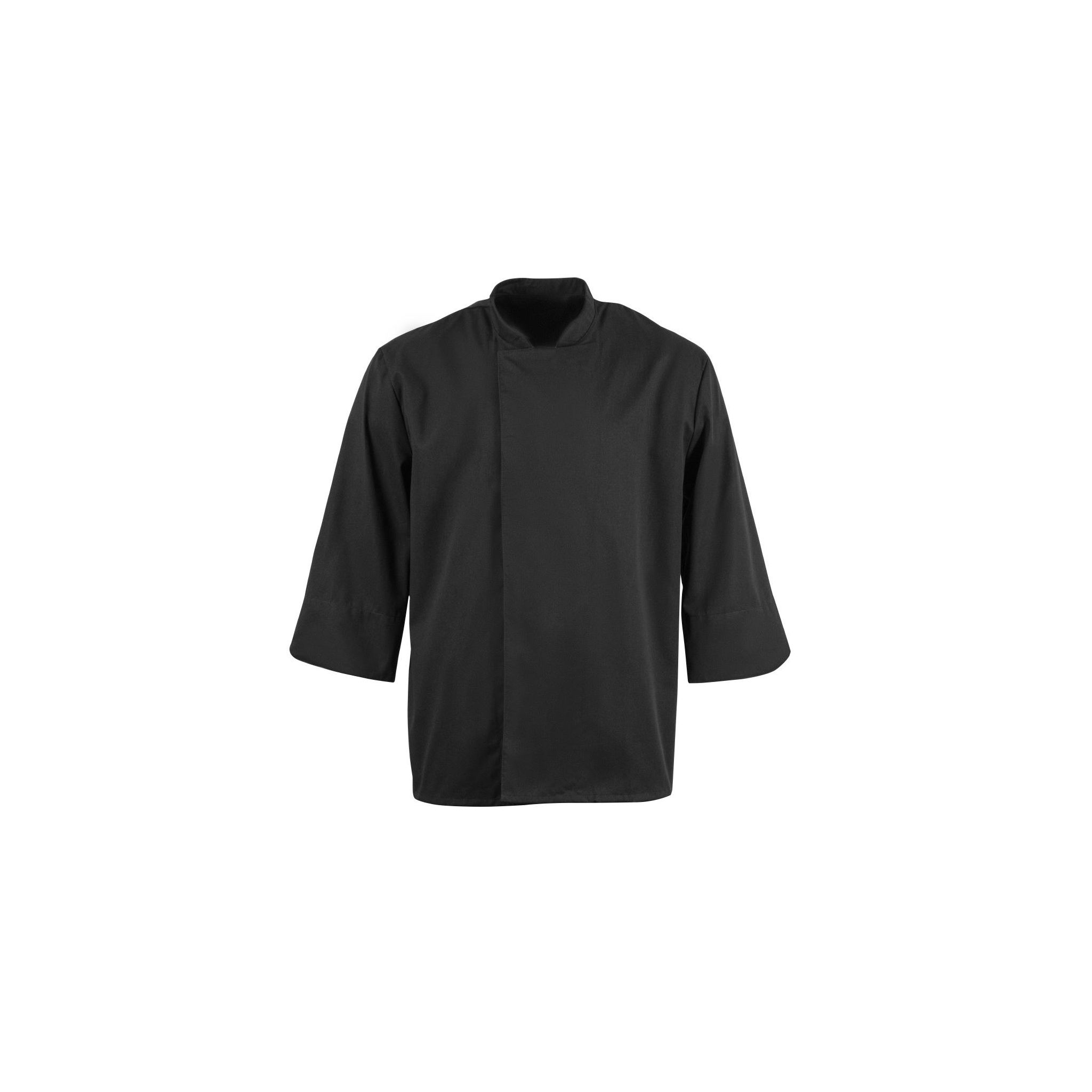 Whites Atlanta BB577-XL Unisex Chefs Jacket Black Teflon Size XL
