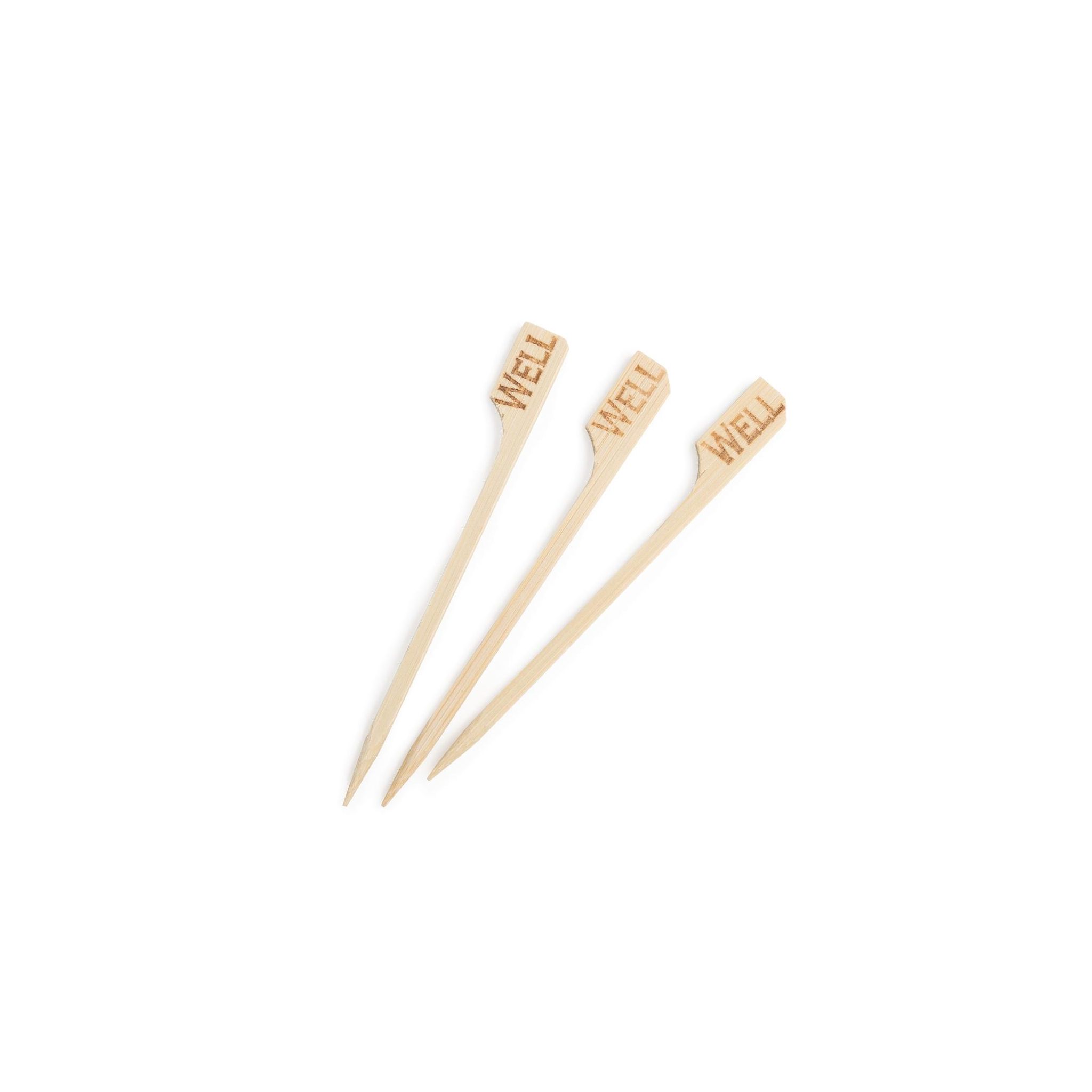 TableCraft GE899 Biodegradable Bamboo Steak Markers Well (Pack of 100)