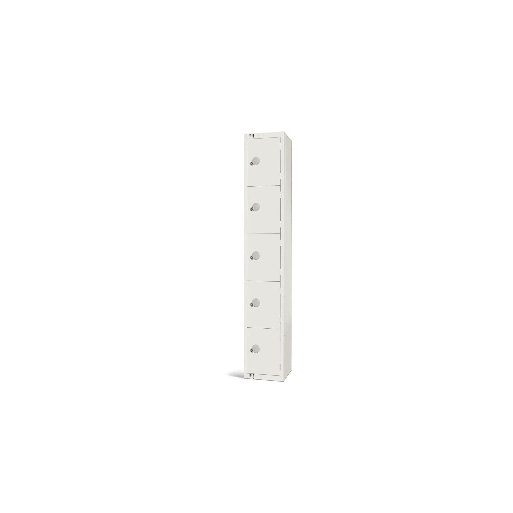 Elite Lockers GR306-CL Five Door Manual Combination Locker White