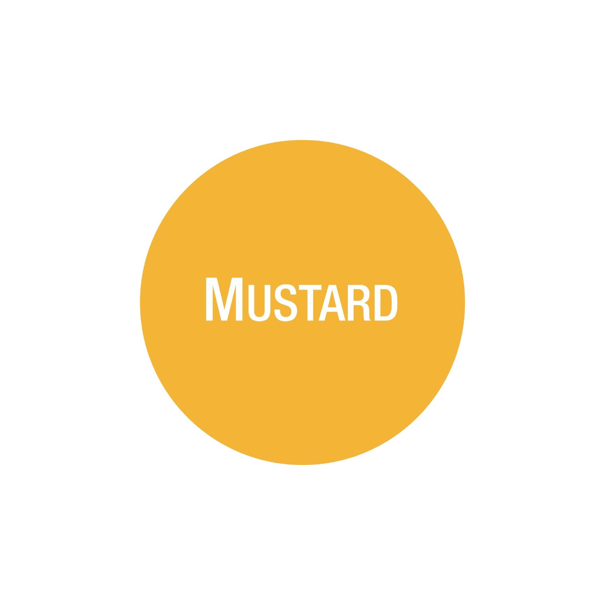Vogue GJ072 FIFO Sauce Bottle Mustard Labels (Pack of 24)