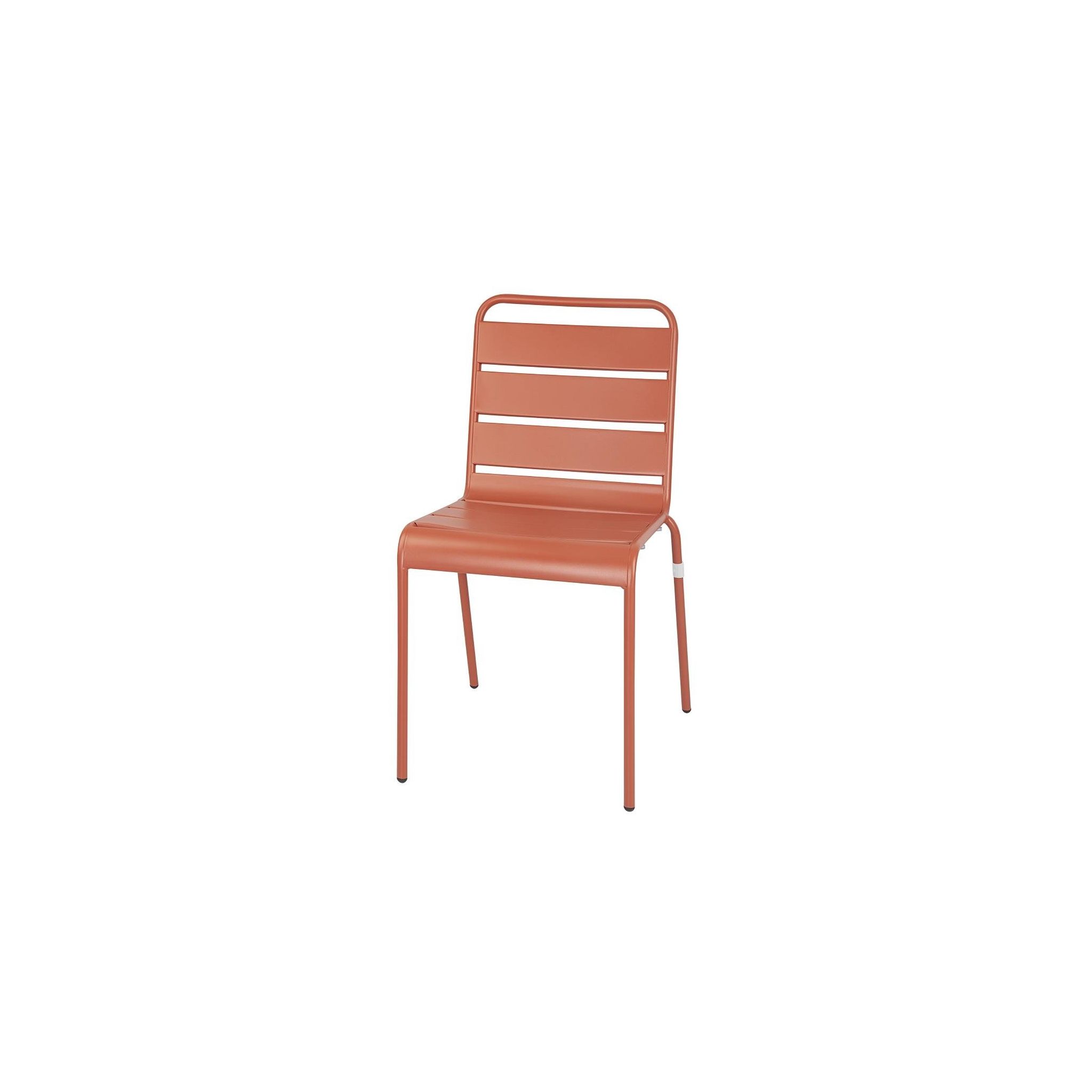 Bolero Amalfi CK063 Slatted Steel Side Chairs (Pack of 4)