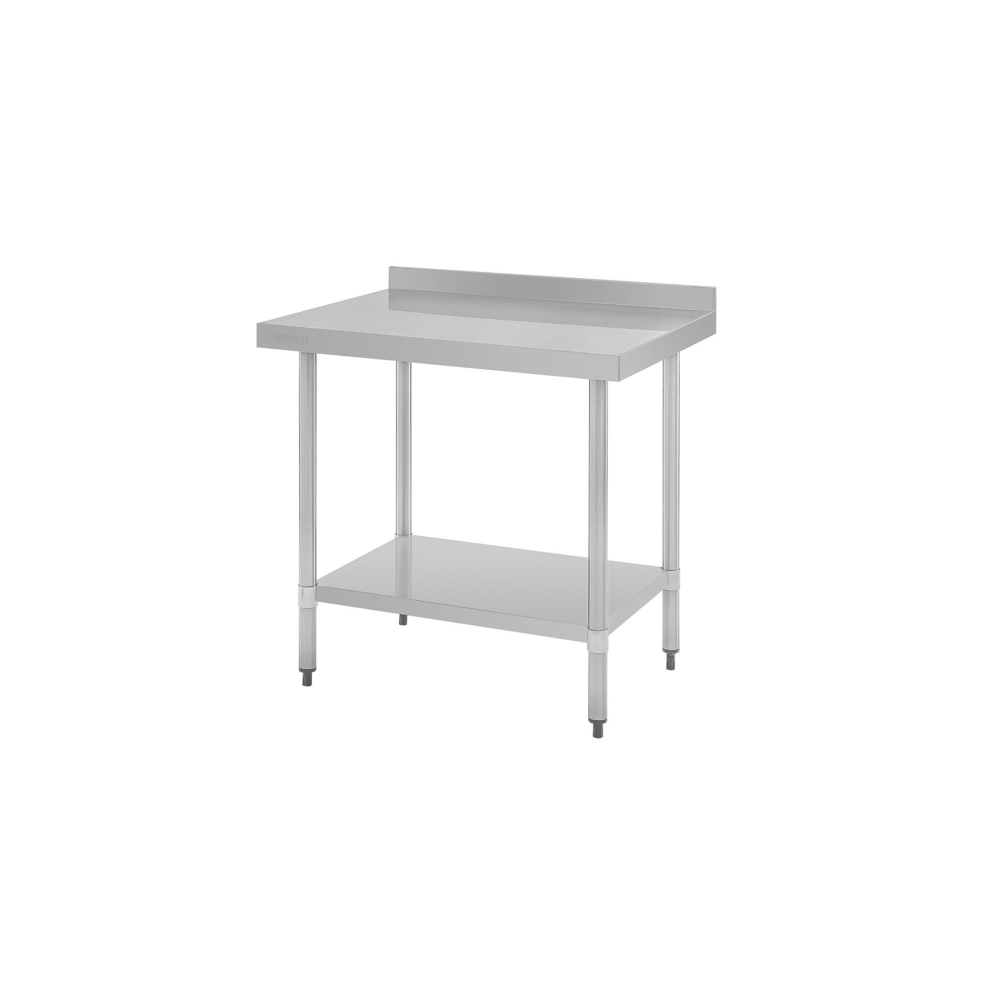Vogue GJ506 900w x 700d mm Stainless Steel Wall Table with One Undershelf