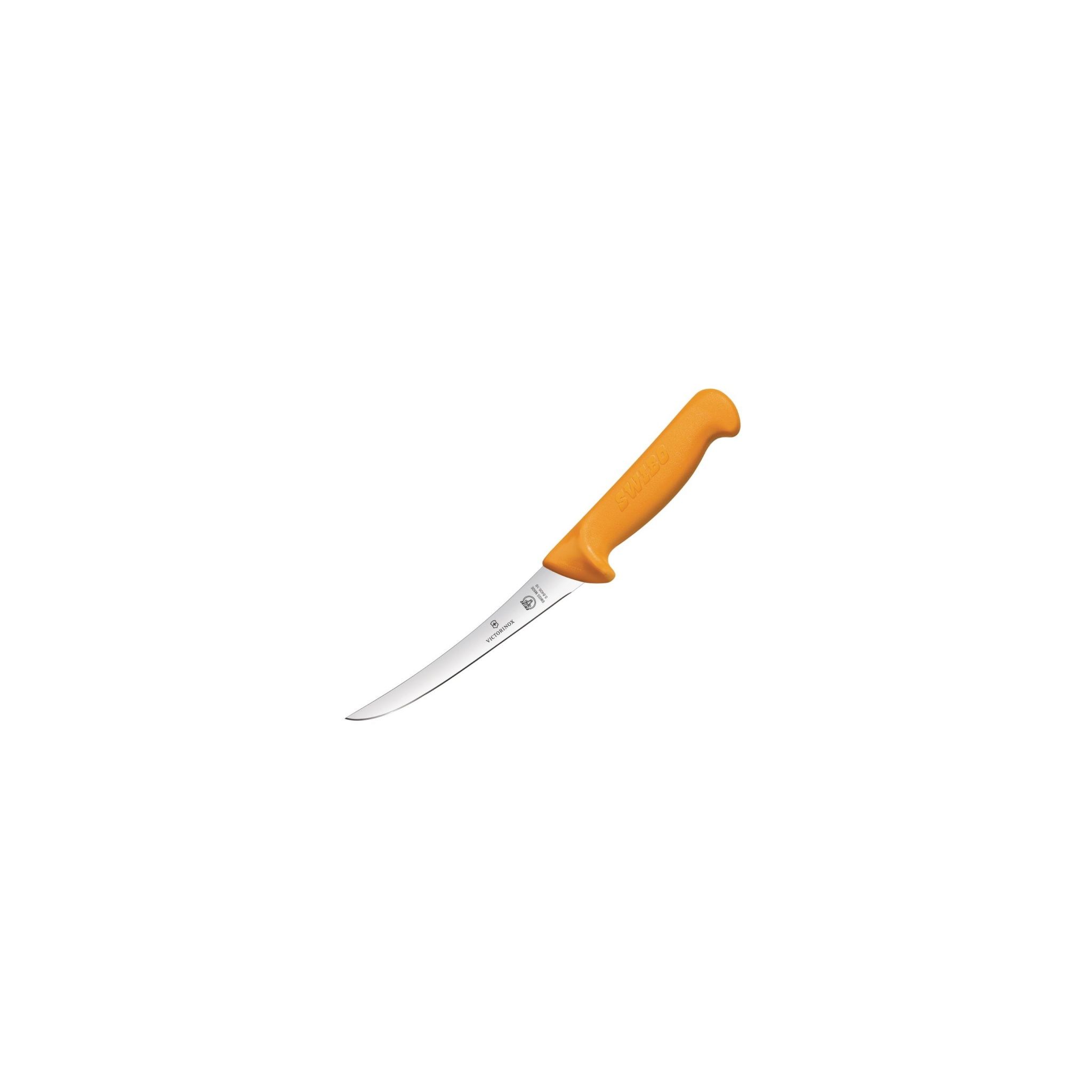 Swibo L142 Narrow Curved Blade Boning Knife Yellow 6.5"