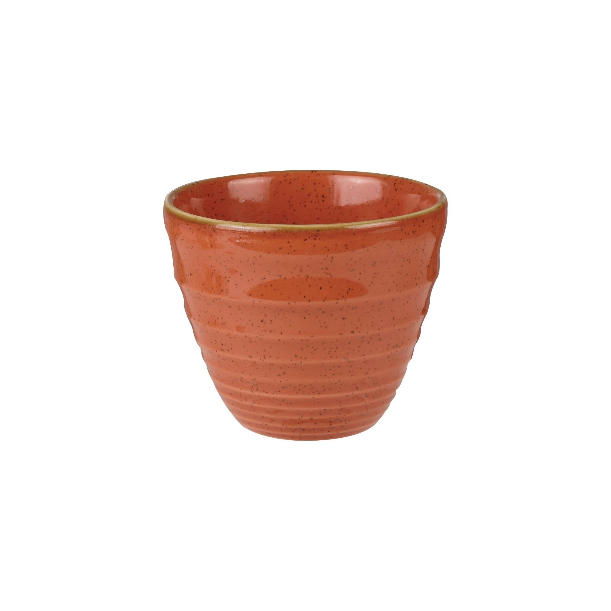 Churchill Stonecast HC834 Round Chip Mugs Spiced Orange Ripple 285ml / 10oz (Pack of 12)