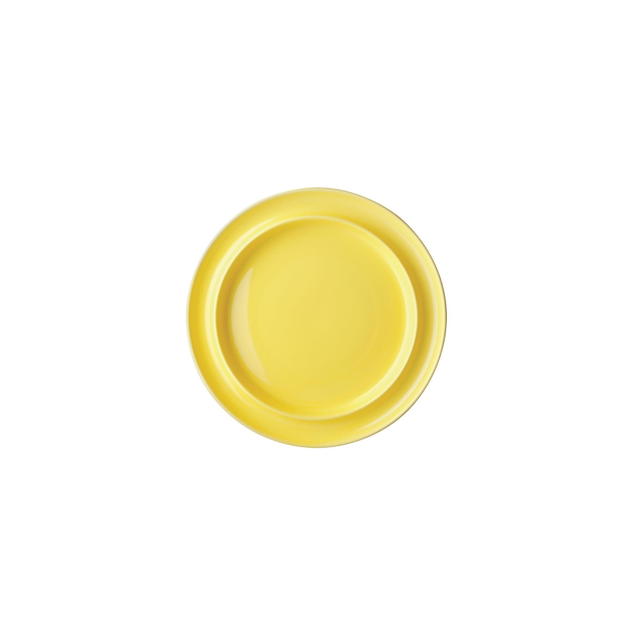 Olympia Kristallon Heritage DW147 Raised Rim Plates Yellow 253mm (Pack of 4)