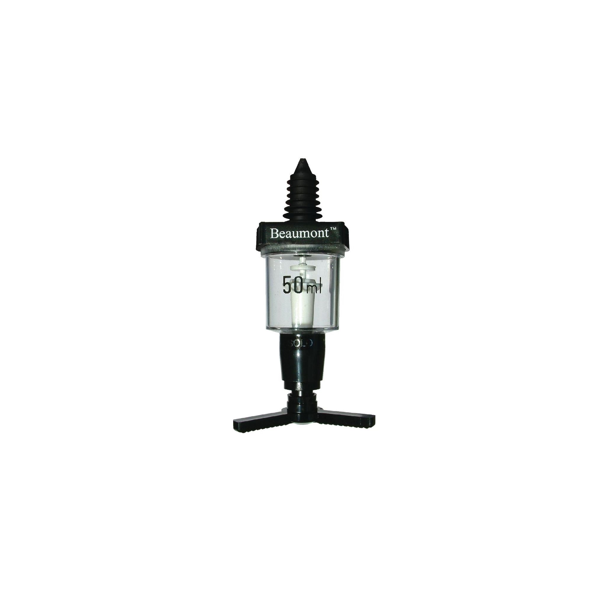 Beaumont K494 Black Spirit Optic Dispenser Stamped 50ml