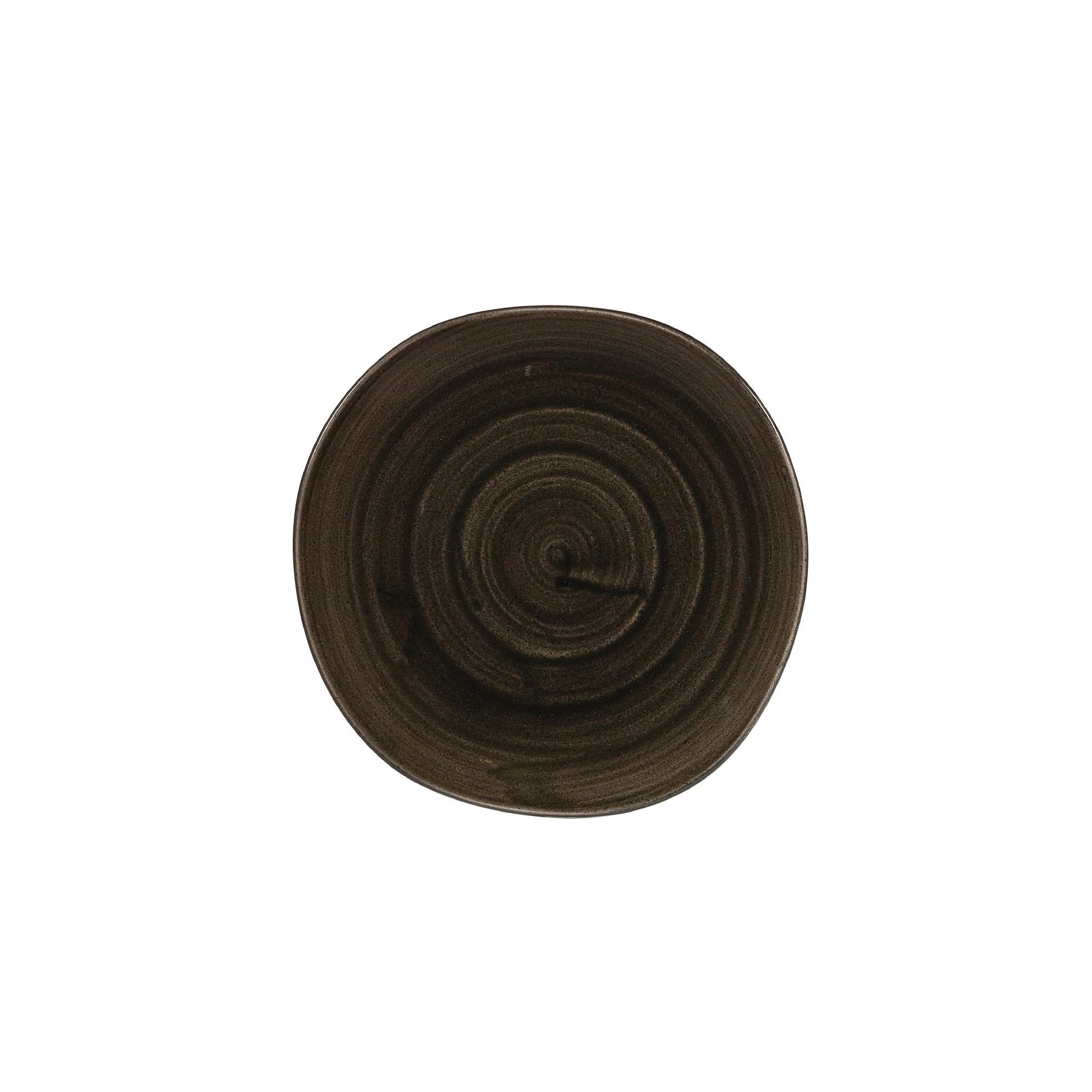 Churchill Stonecast Patina DY905 Round Trace Plates Iron Black 210mm (Pack of 12)