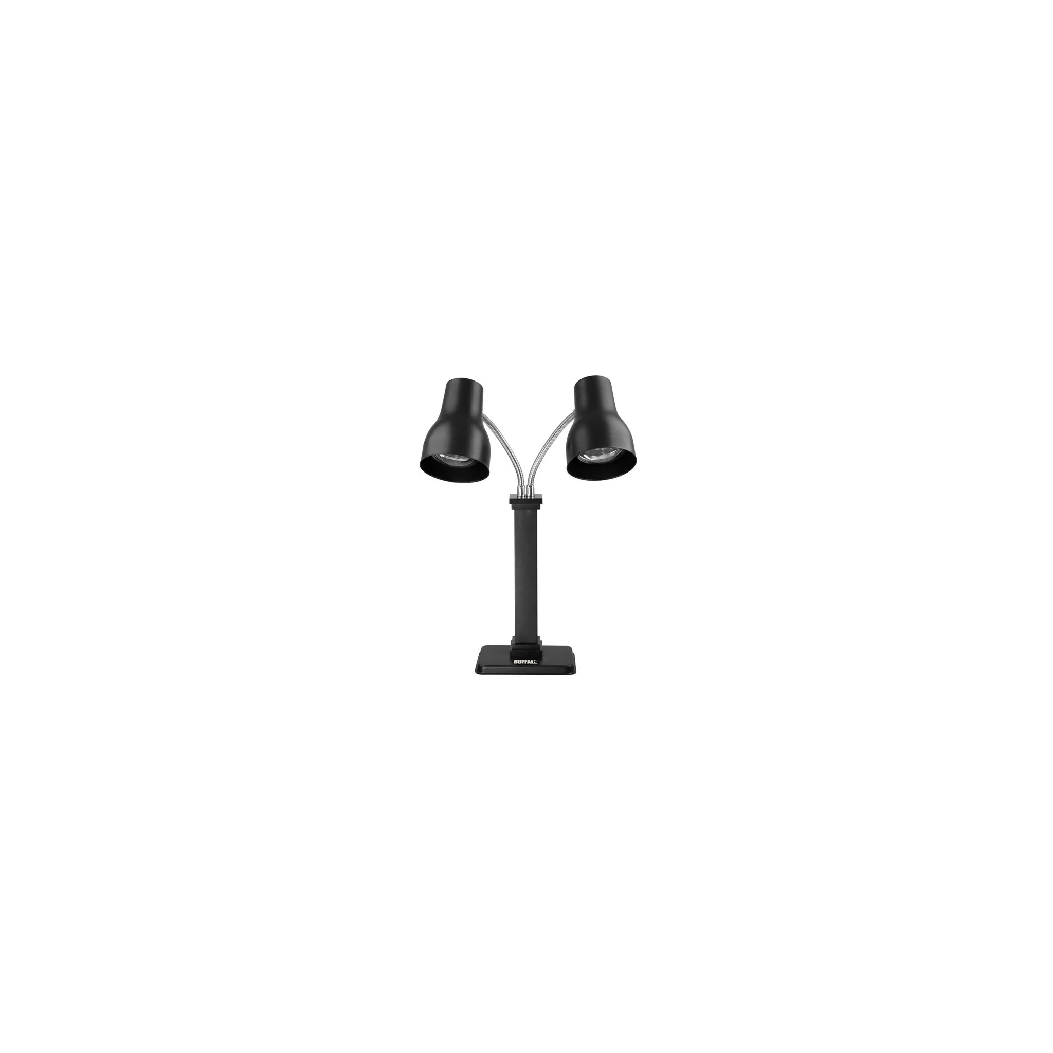 Buffalo JA868 Carving Station Double Heat Lamp Matte Black Finish