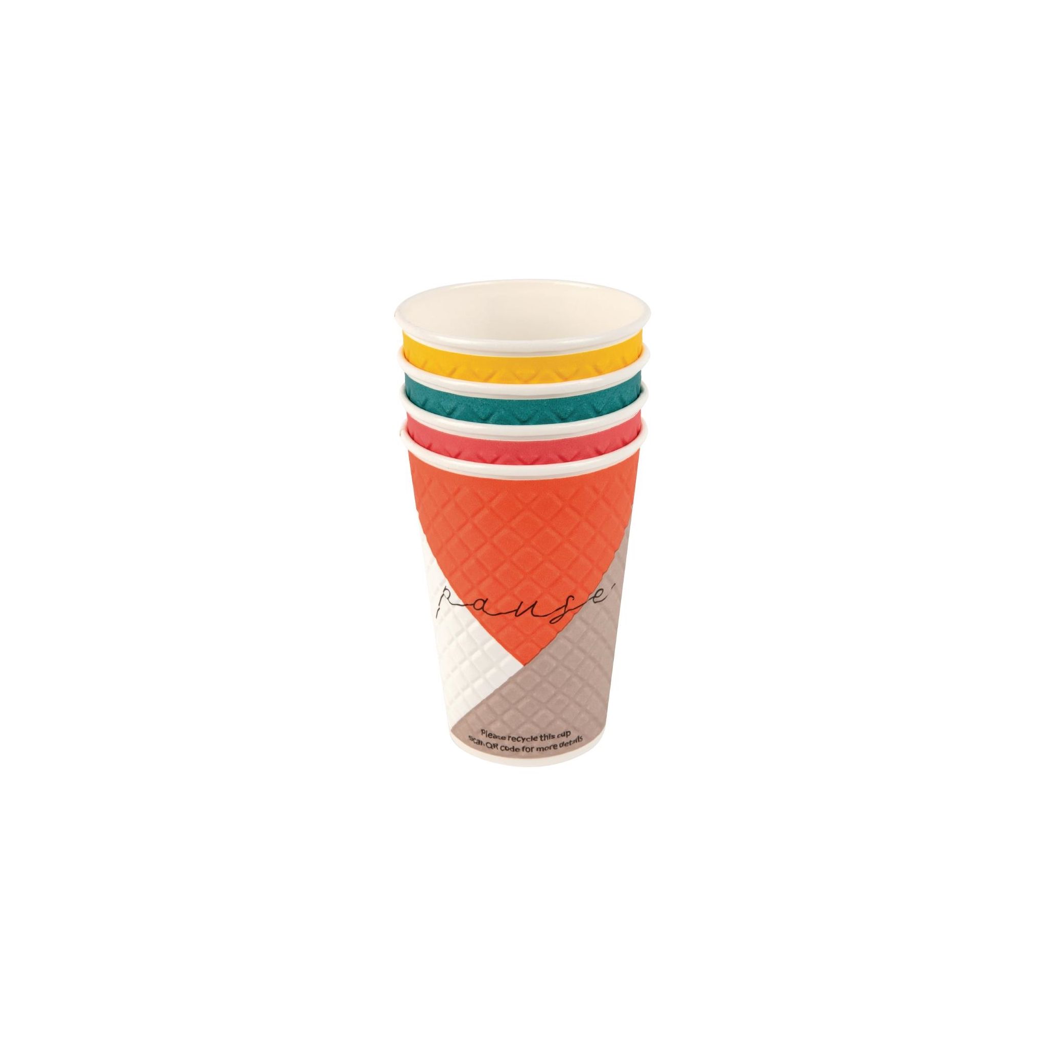 Huhtamaki Pause FB589 Double Wall Disposable Coffee Cups 455ml (Pack of 620)