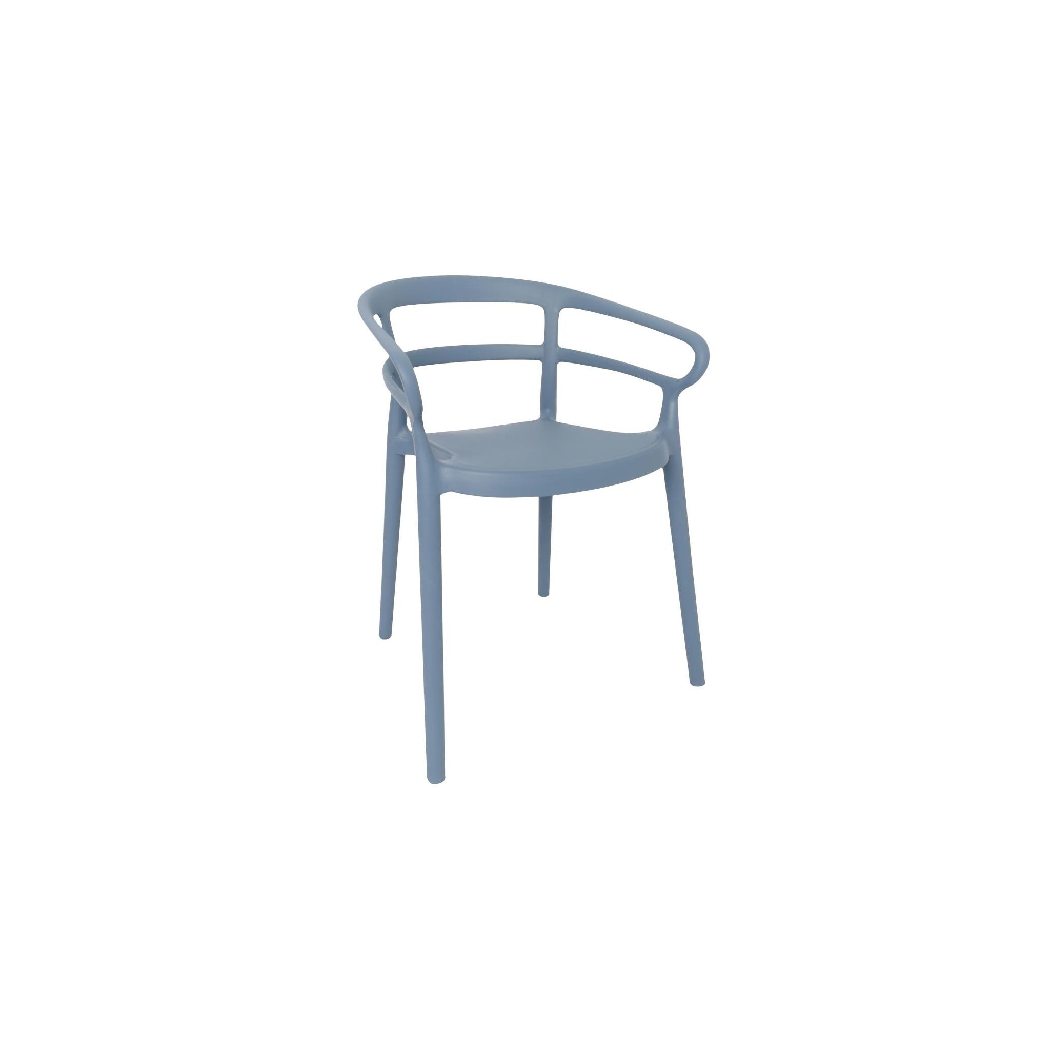 Bolero Mateo DX980 Set of 2 Cafe Chairs - Slate Blue