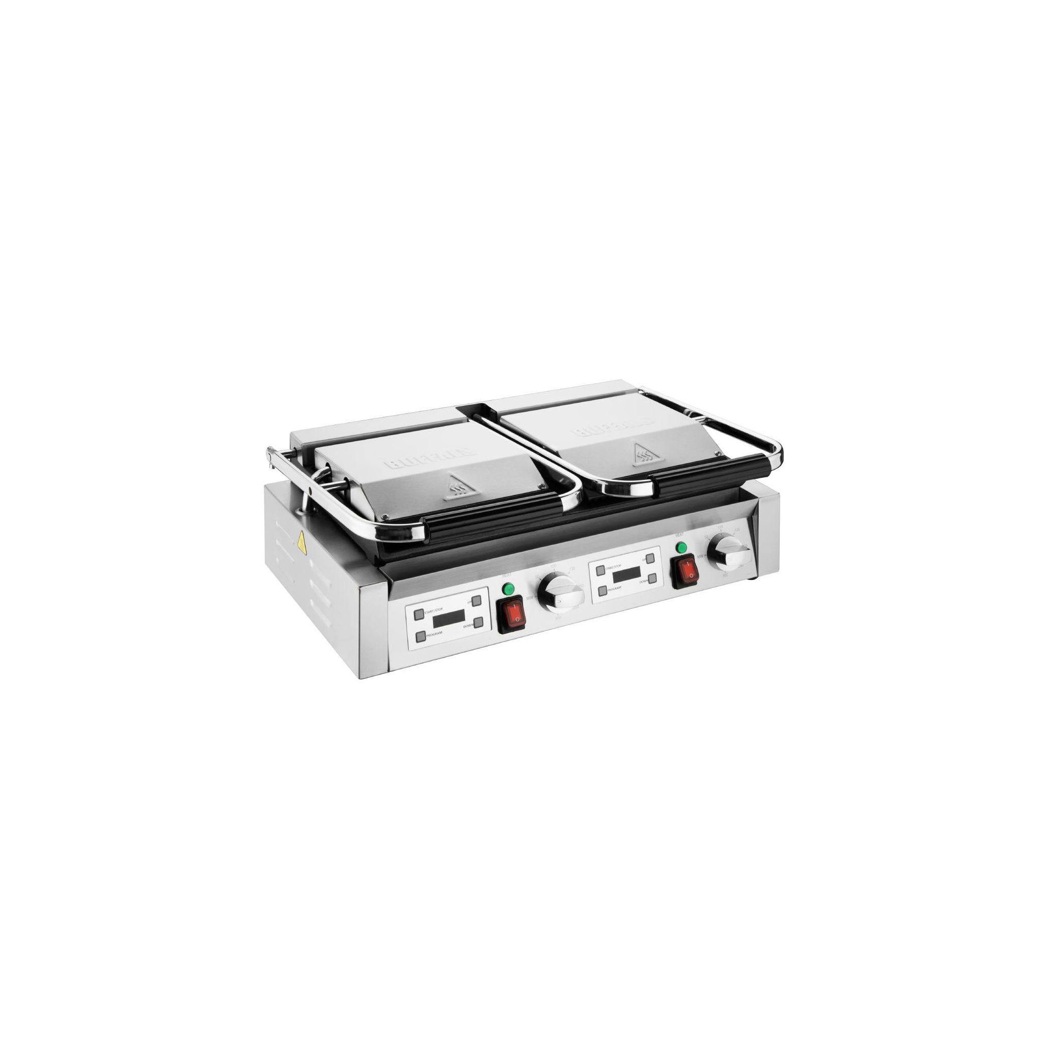 Buffalo CU611 Electric Double Contact Grill - Ribbed Top & Bottom