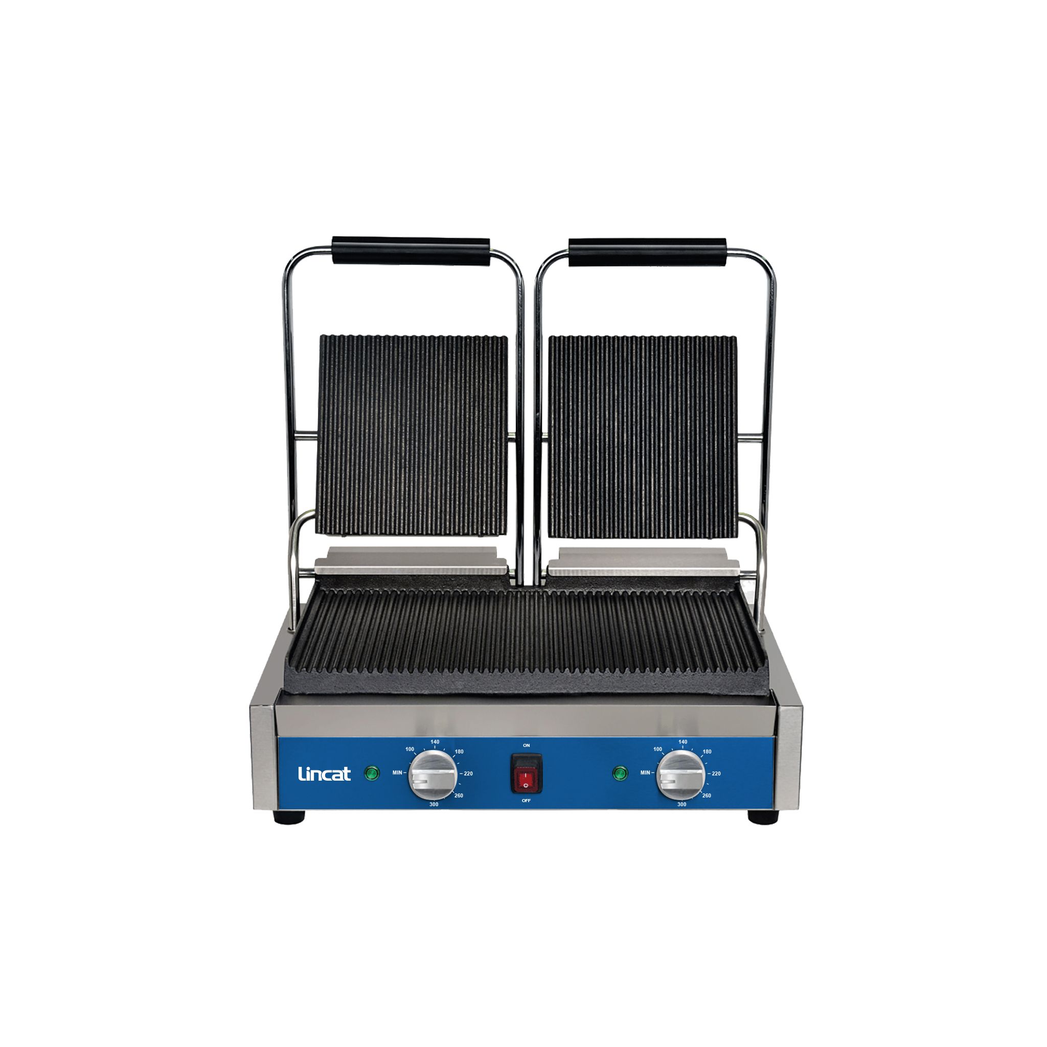 Lincat Lynx Prime LPPG2RR Electric Double Contact Panini Grill - Ribbed Top & Bottom