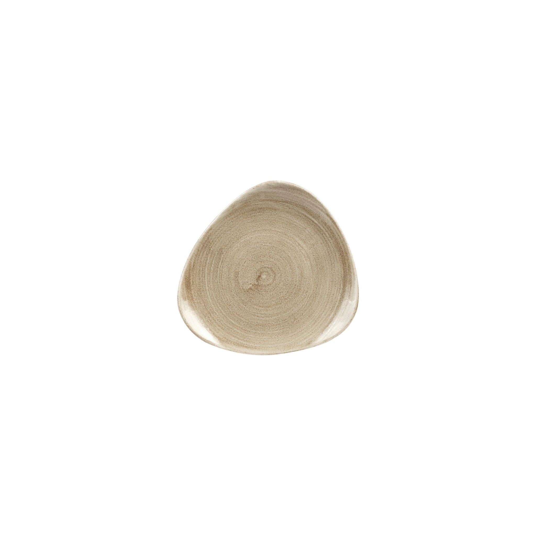 Churchill Stonecast Patina HC794 Antique Triangle Plates Taupe 190mm (Pack of 12)