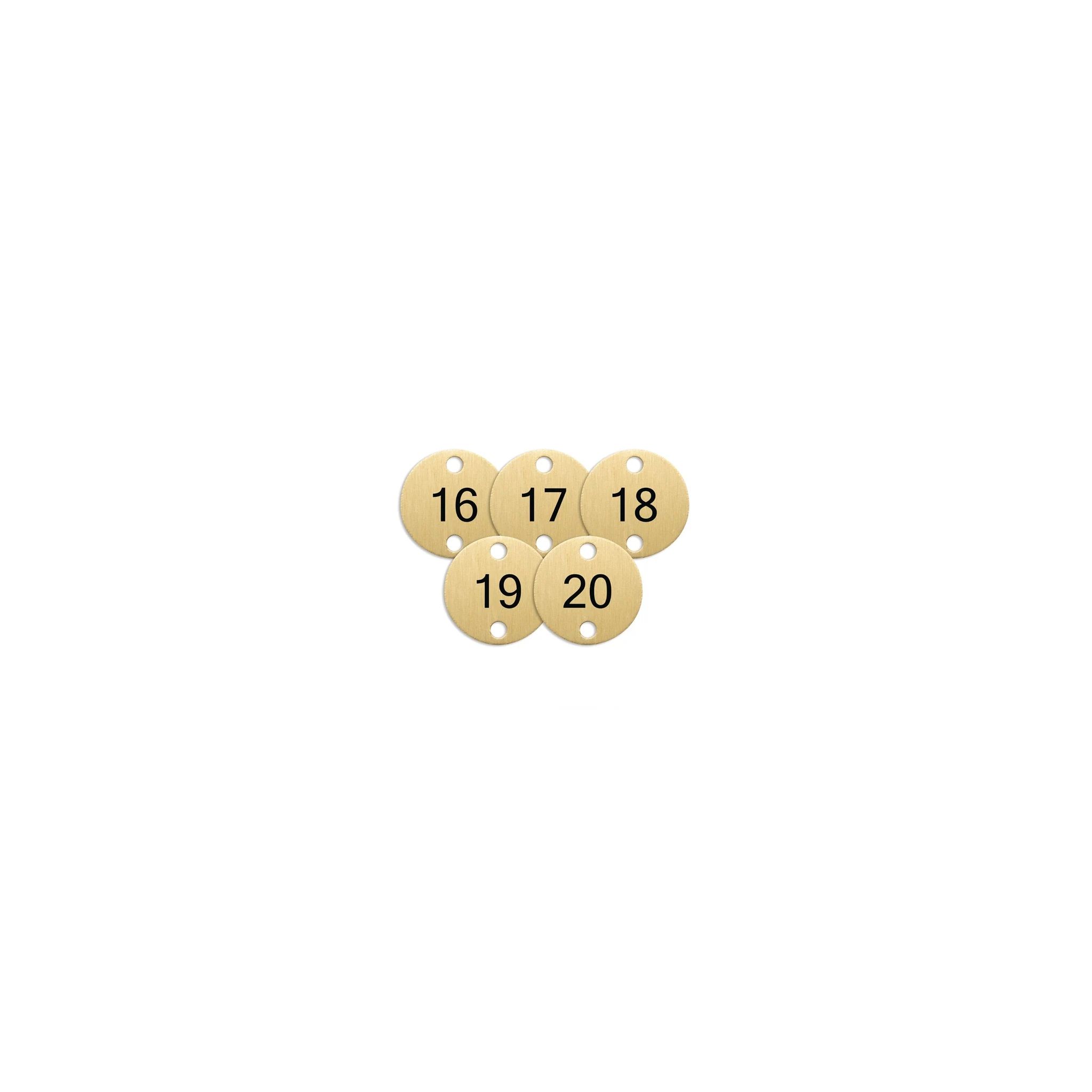 Olympia DY777 Table Numbers Bronze (16-20) (Pack of 5)