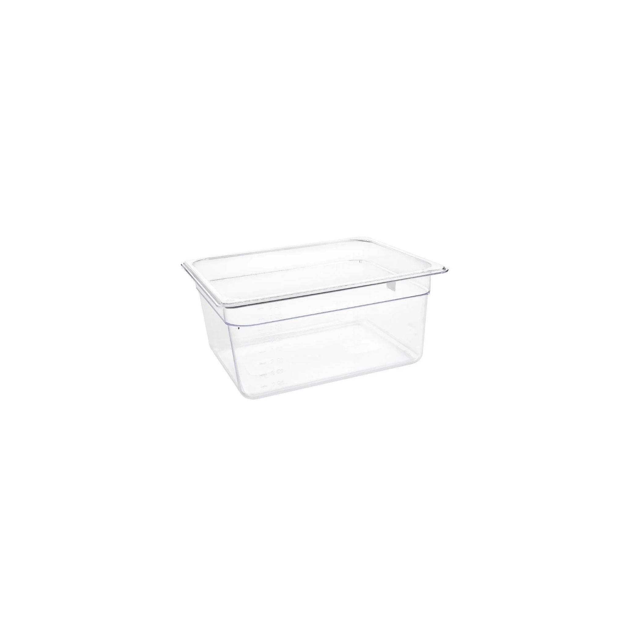 Vogue U230 Polycarbonate 1/2 Gastronorm Container 150mm Clear