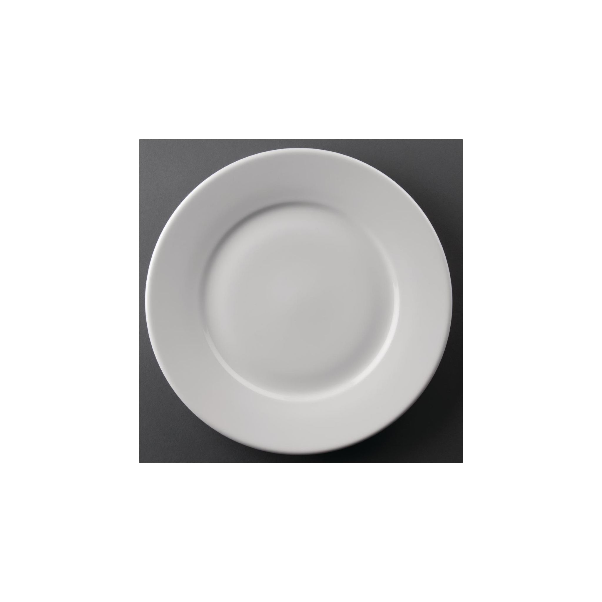 Olympia Athena CC209 Wide Rimmed Plates 254mm White (Pack of 12)