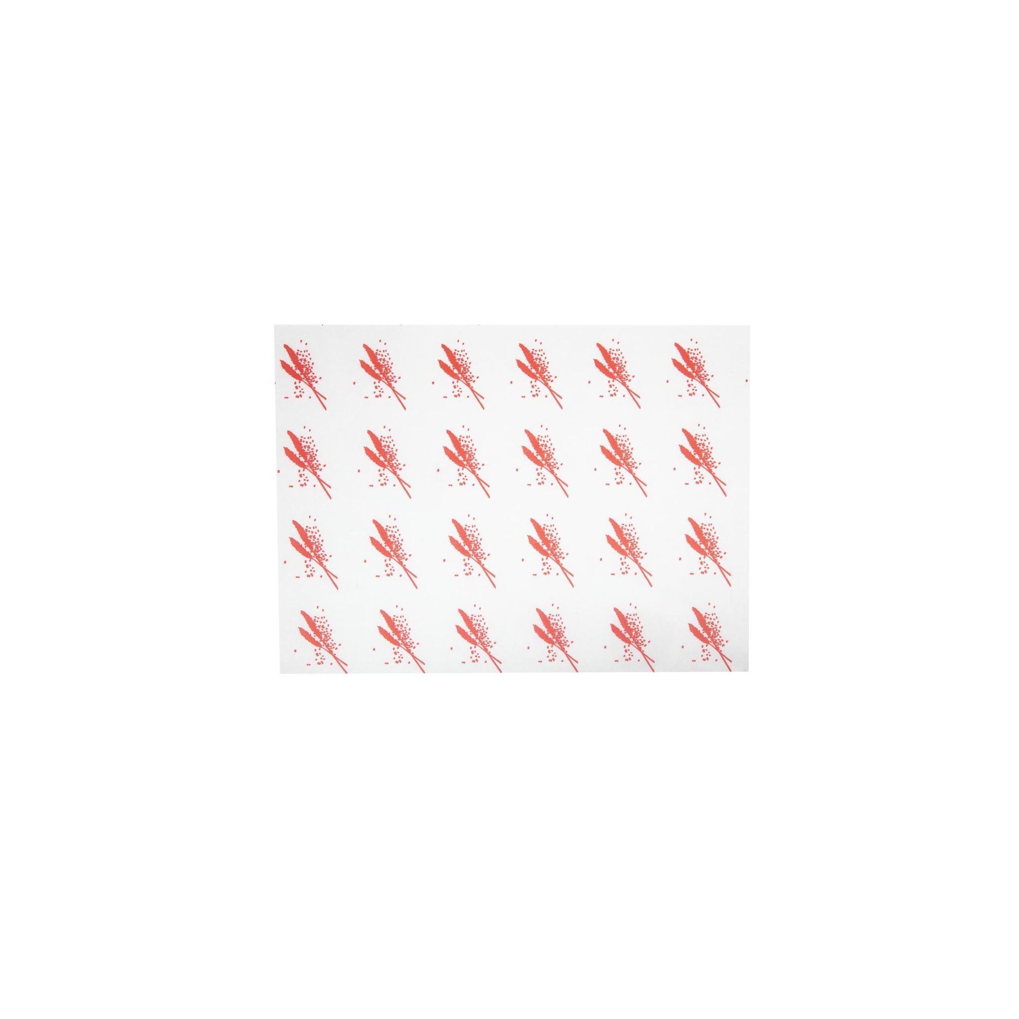 Non Branded GH036 Burger Wrapping Paper Sheets Red 245 x 300mm (Pack of 1000)