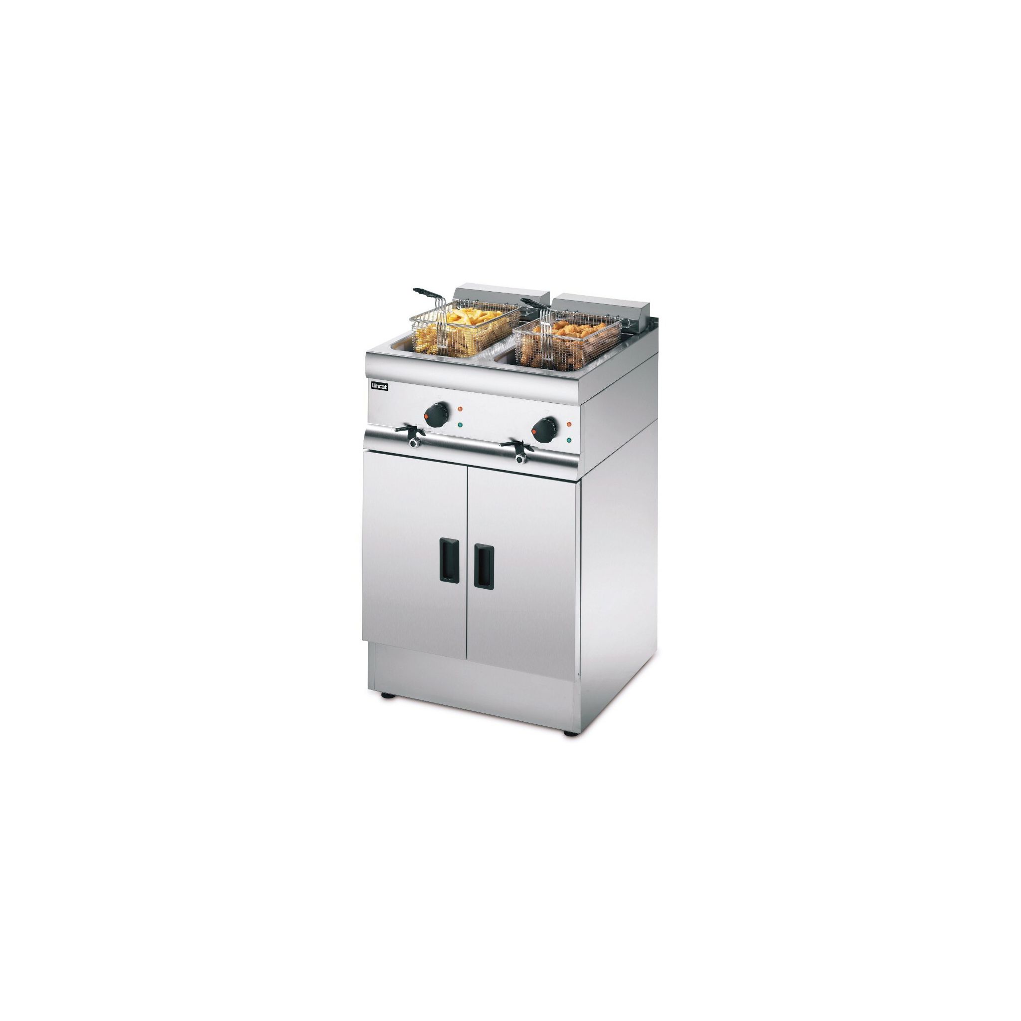 Lincat Silverlink 600 J18 2 x 9 Ltr Electric Freestanding Twin Tank Fryer (2 x Baskets)
