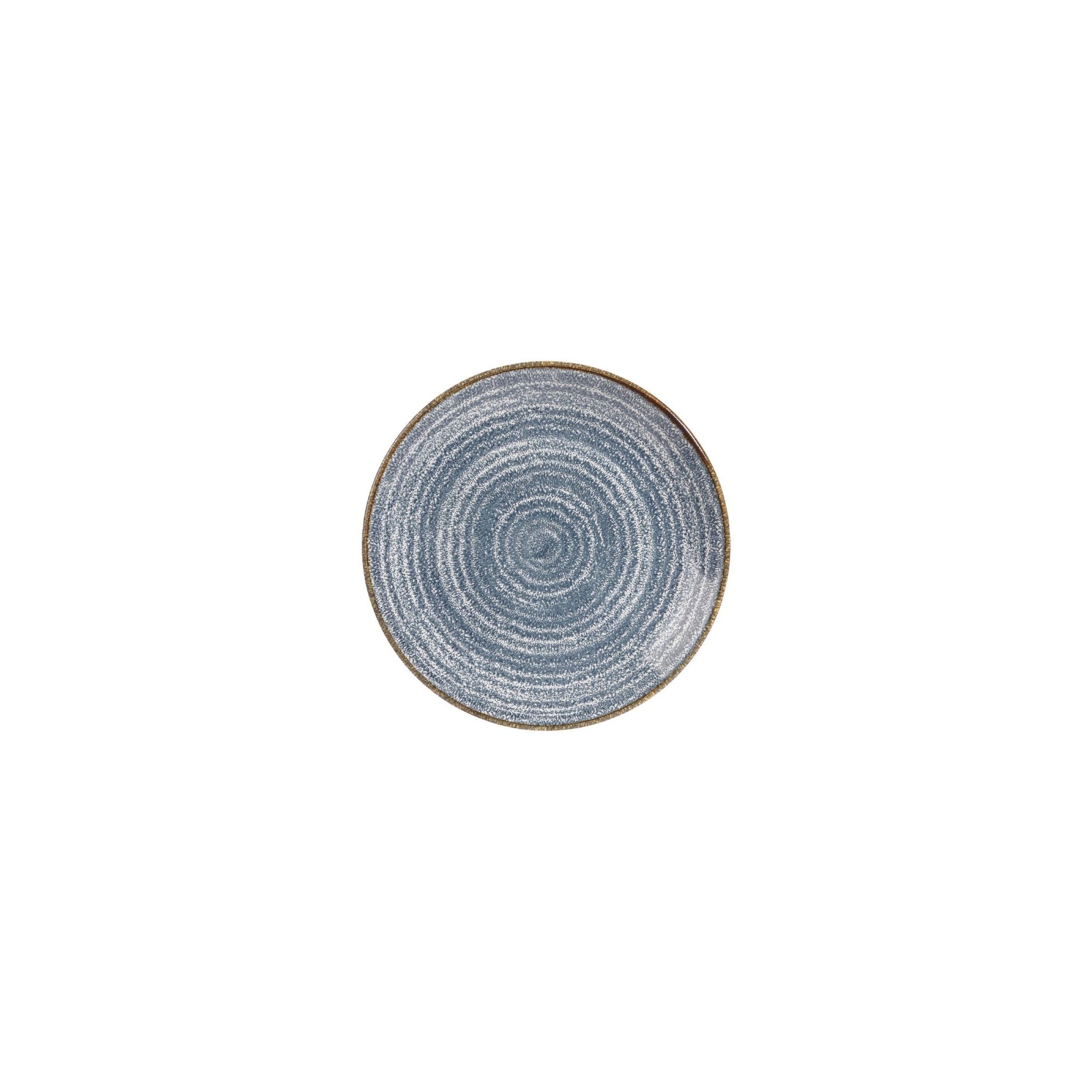 Churchill Studio Prints Homespun DS523 Coupe Plates Slate Blue 165mm (Pack of 12)