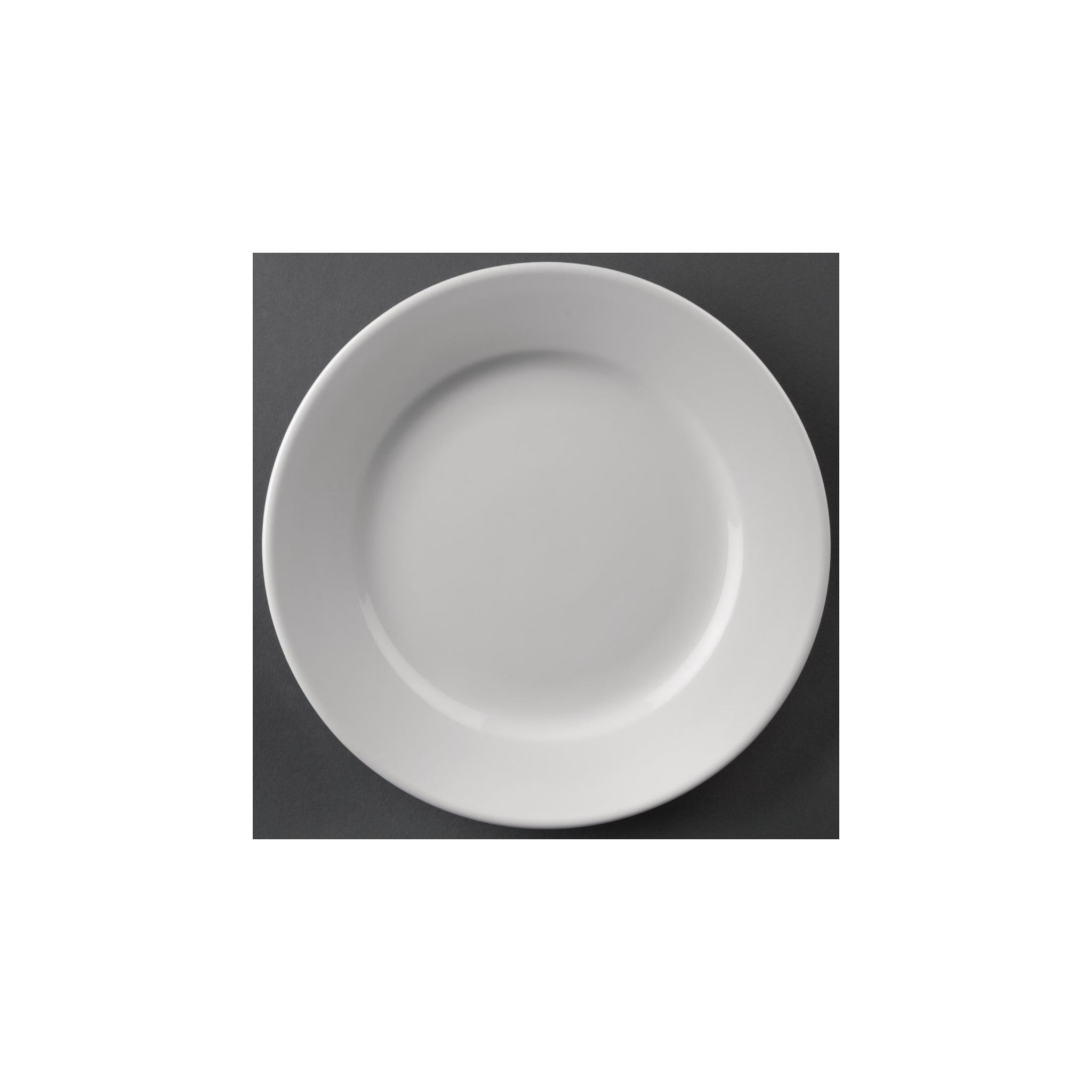 Olympia Athena CC207 Wide Rimmed Plates 202mm White (Pack of 12)