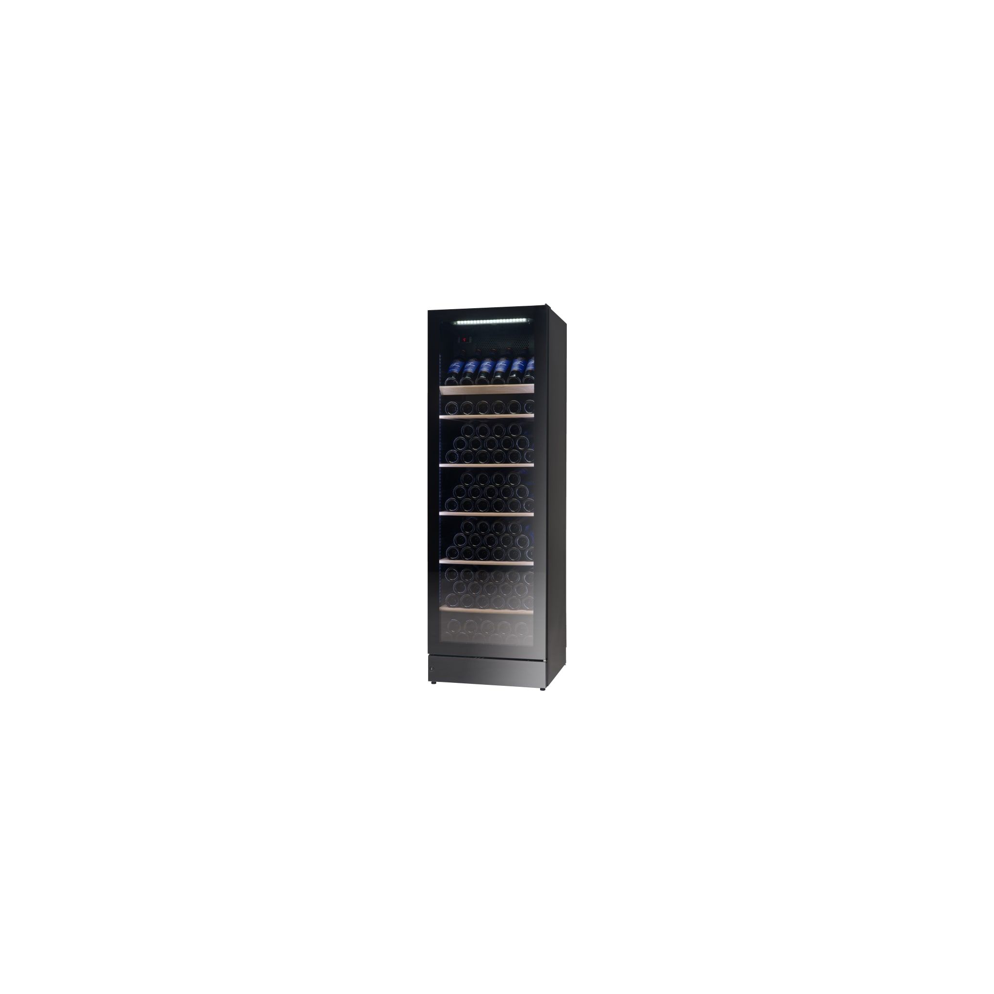 Vestfrost WFG185 414 Ltr Upright Single Glass Door Black Dual Zone Wine Cooler