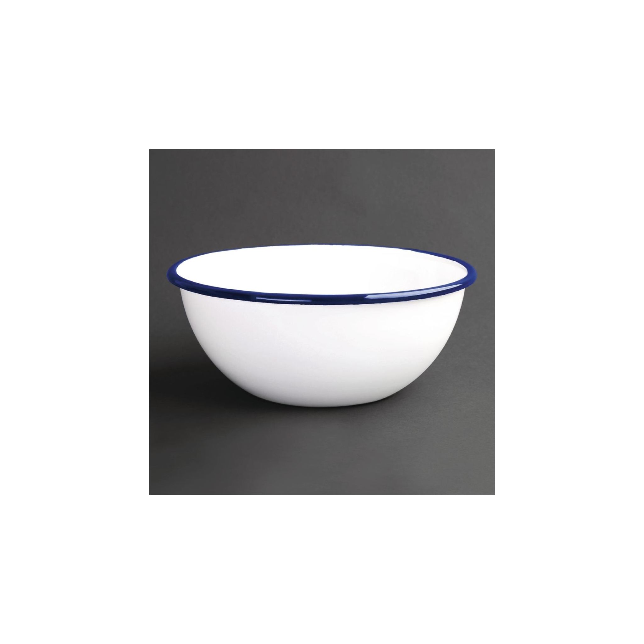 Olympia Enamel GM514 Pudding Bowl 155mm (Pack of 6)