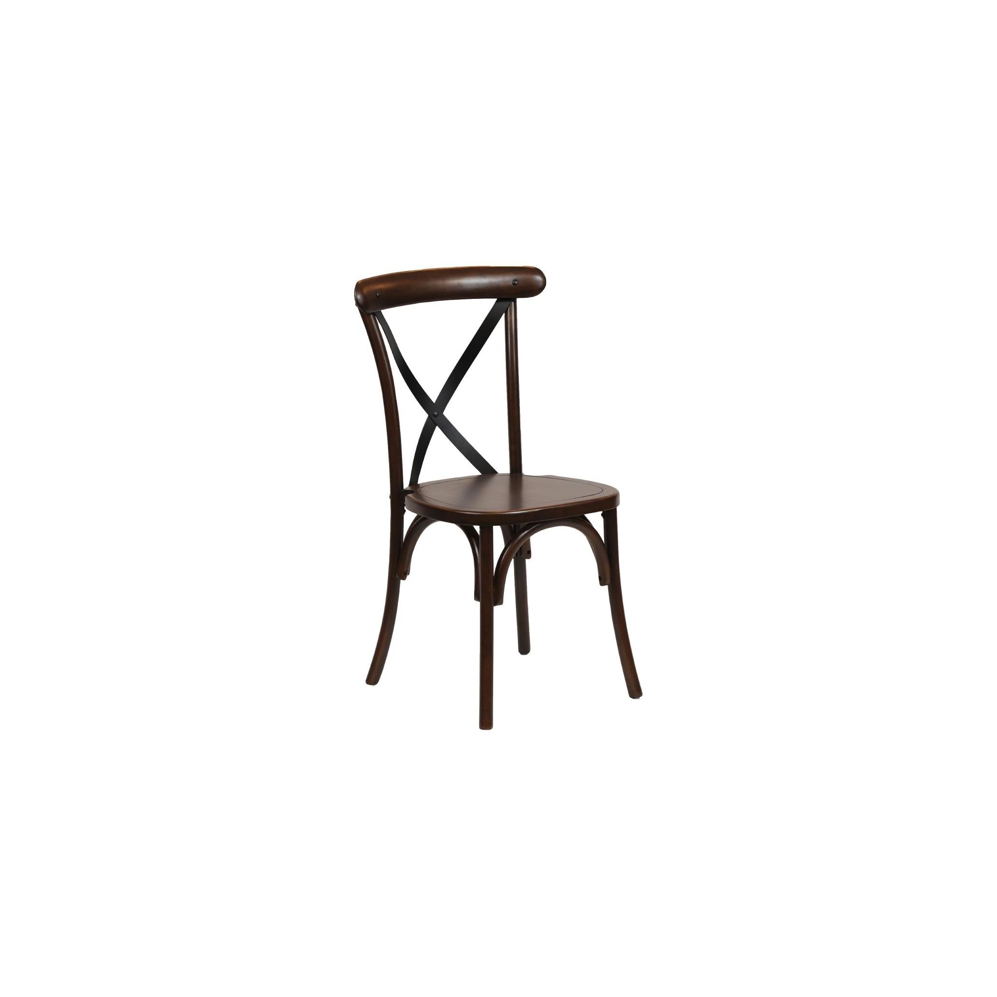 Non Branded CX438 Bristol Dining Chair Dark Walnut (Pack of 2)