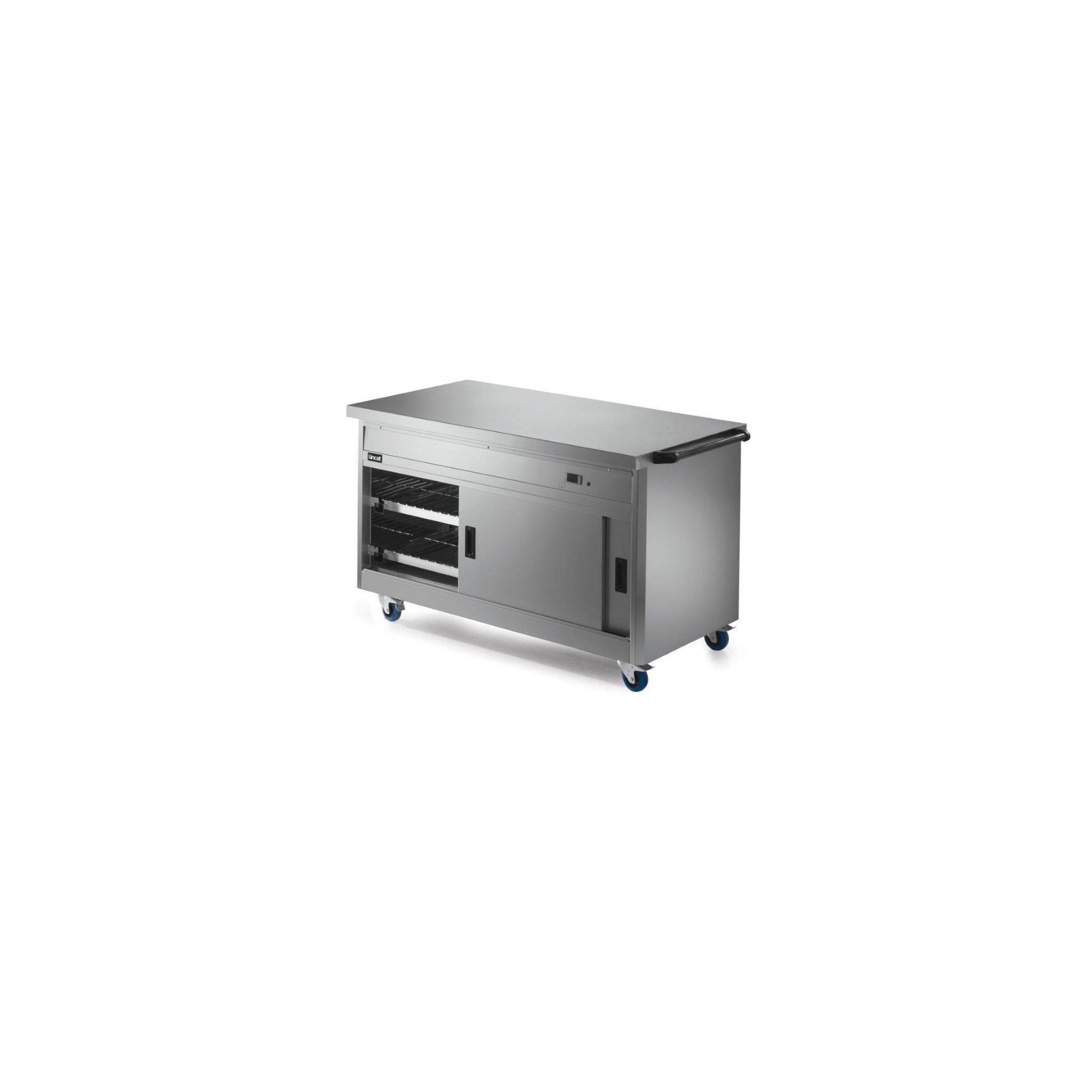 Lincat Panther P8P4PT 1530mm Wide Passthrough Mobile Hot Cupboard With Plain Top