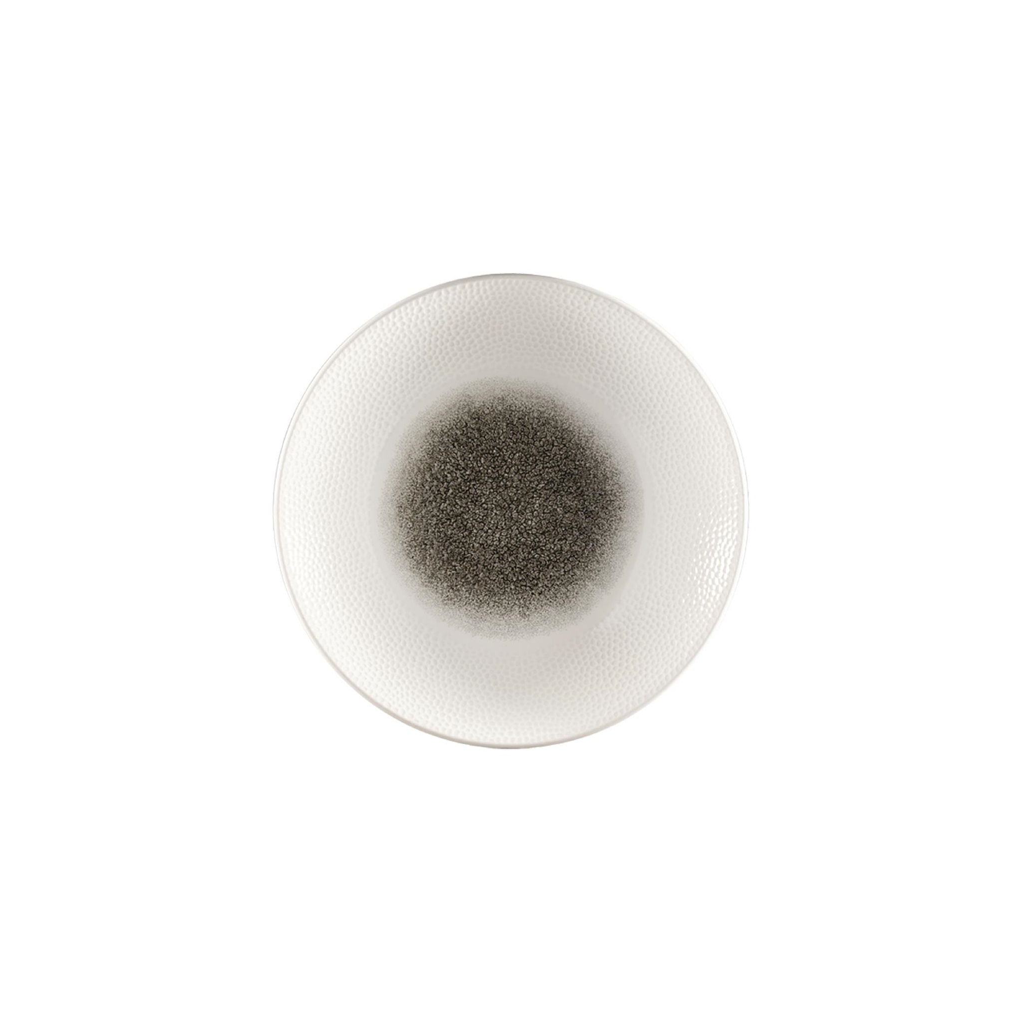 Churchill Isla FC187 Centre Print Deep Coupe Plates Quartz Black 255mm (Pack of 12)