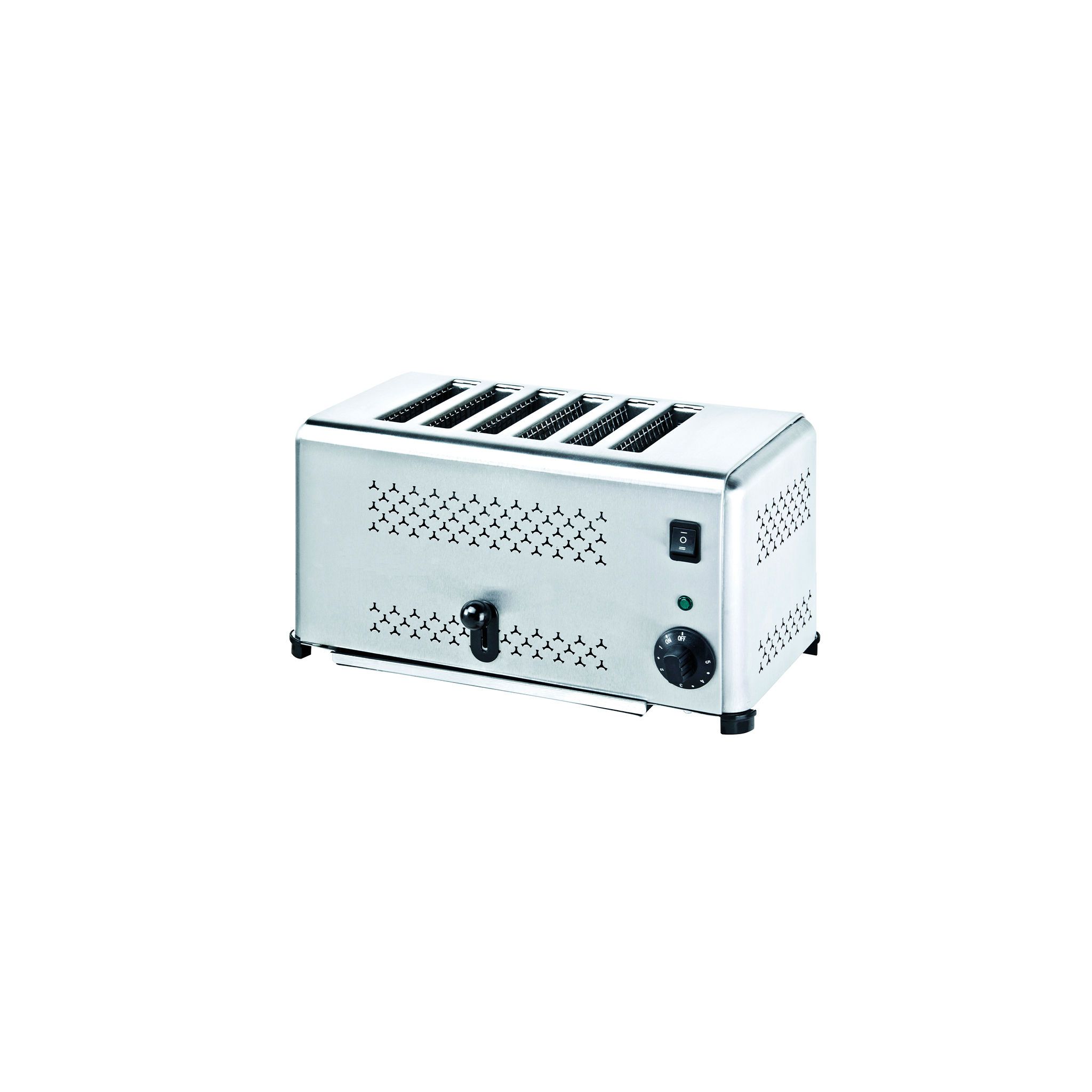 CaterChef 15041 6 Slice Stainless Steel Toaster