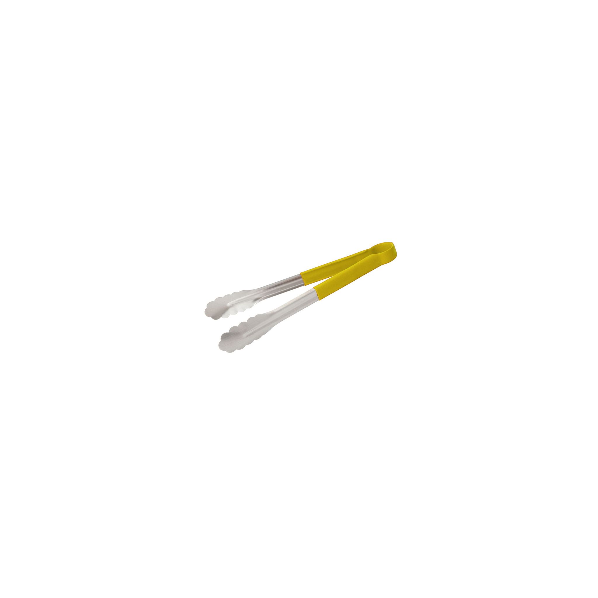 Prepara EA410YE Stainless Steel Non Slip Yellow Handle Tongs 400mm