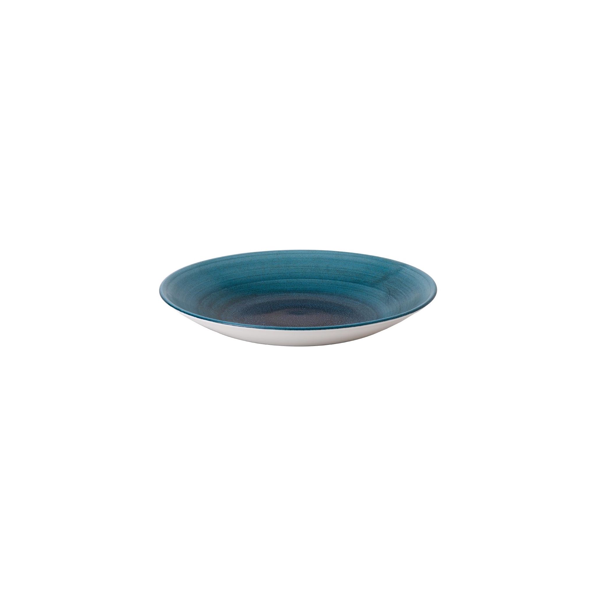 Churchill Stonecast Aqueous FJ967 Lagoon Deep Coupe Plates 11 " (Pack of 12)