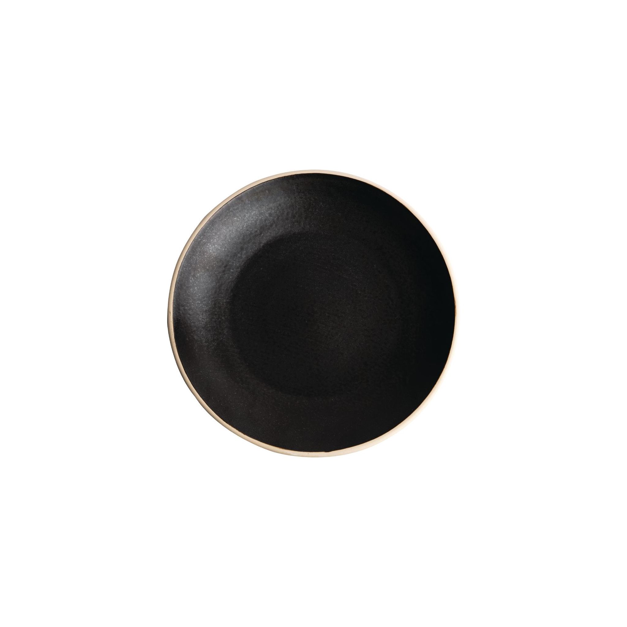 Olympia Canvas FA318 Concave Plates Delhi Black 270mm (Pack of 6)
