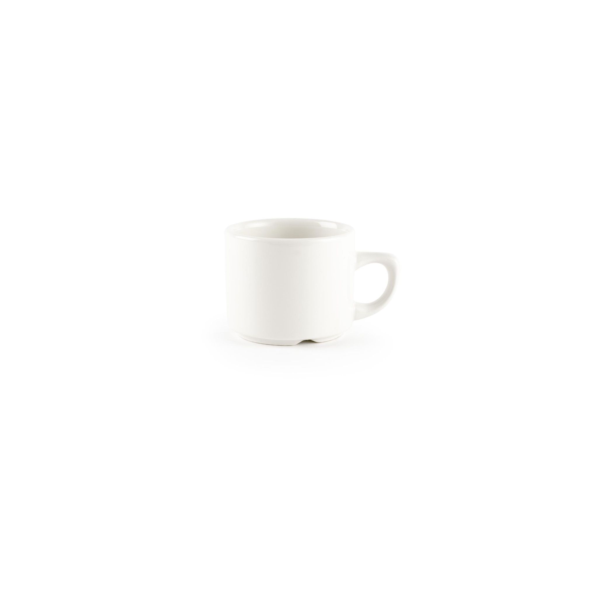 Churchill Plain Whiteware P738 Stackable Maple Espresso Cups 114ml (Pack of 24)