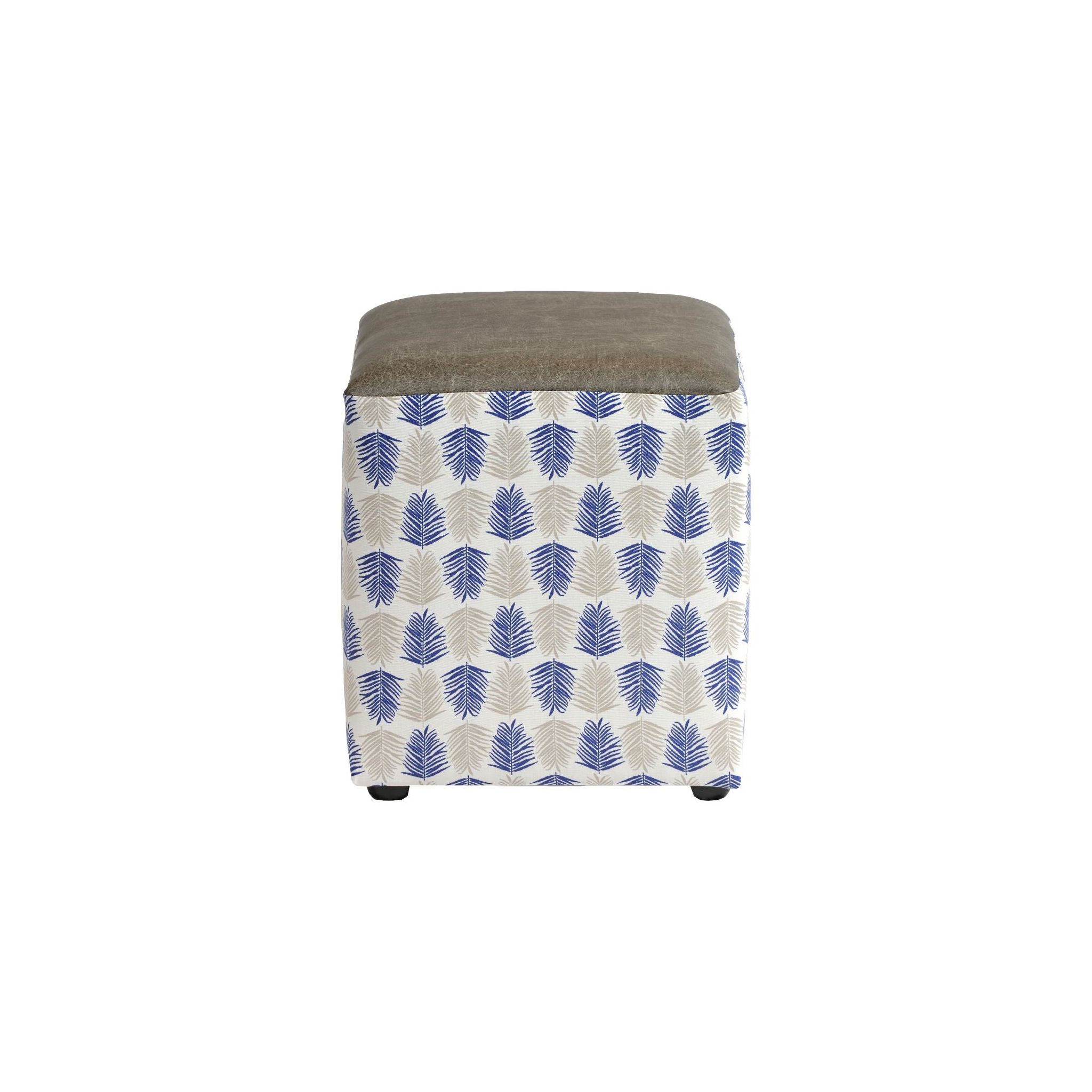 Non Branded CX454 Alfresco Cube Ash Stool Marine (Pack of 2)