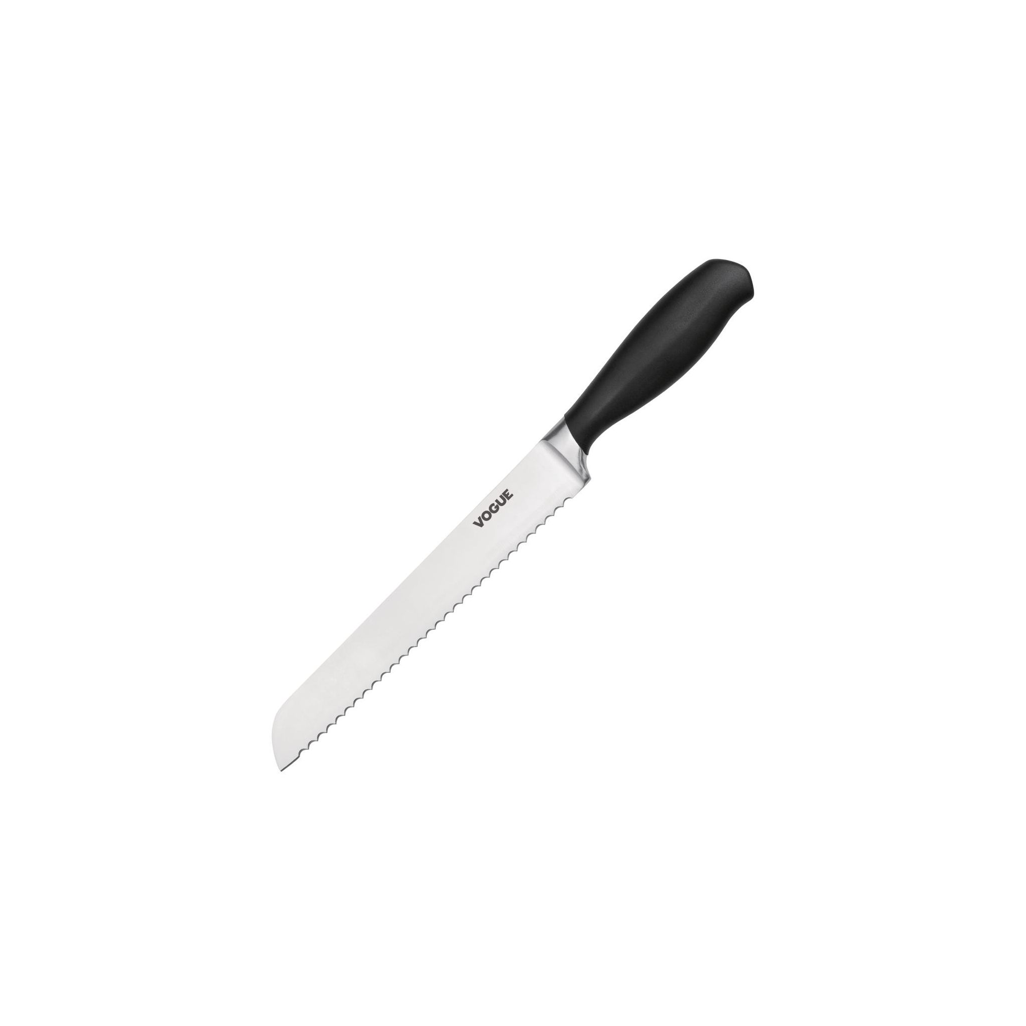 Vogue Soft Grip GD753 Bread Knife Black 8"