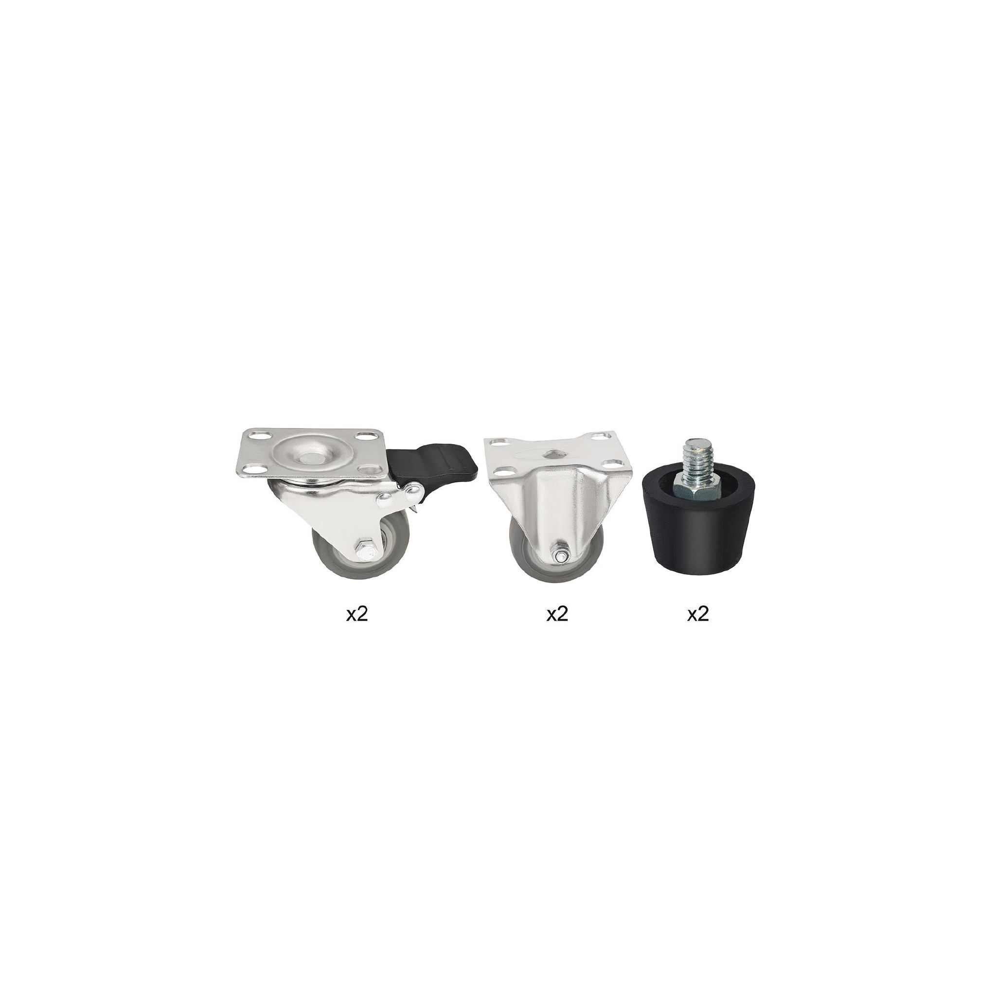 Buffalo AL007 Complete Feet and Set of 6 Standard Castors